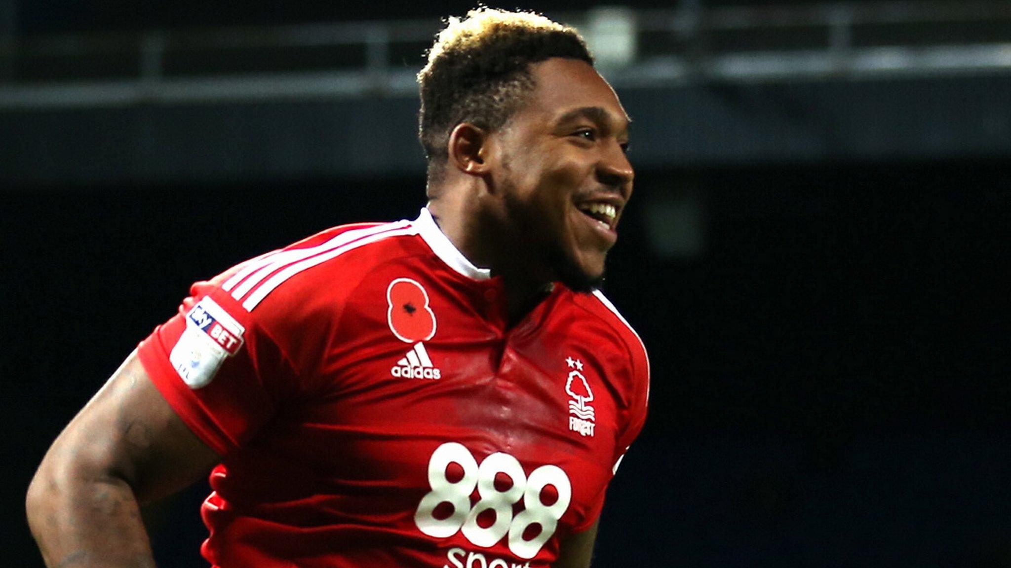 Britt Assombalonga celebrates goal against Ipswich