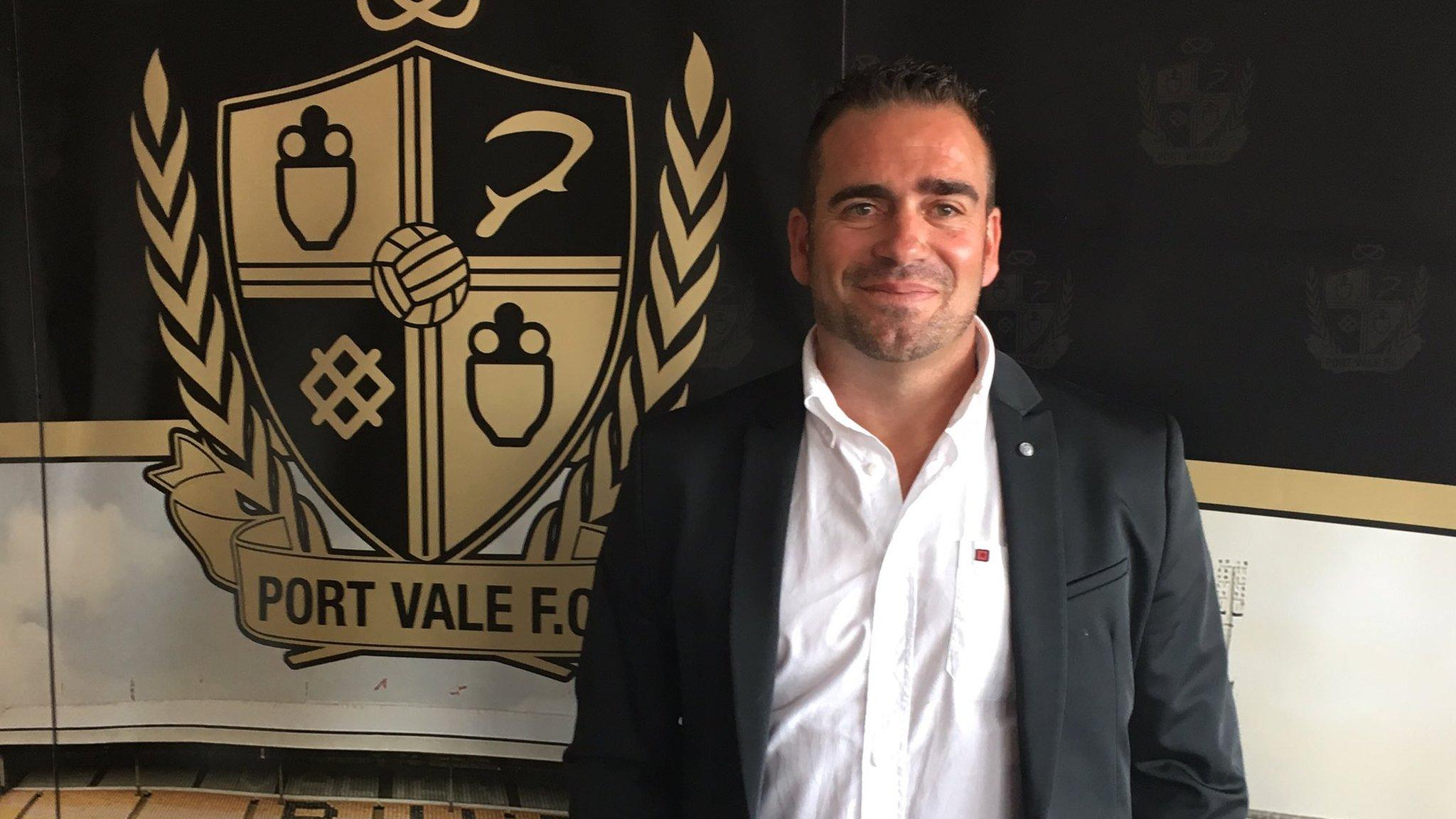 Port Vale manager Bruno Ribeiro