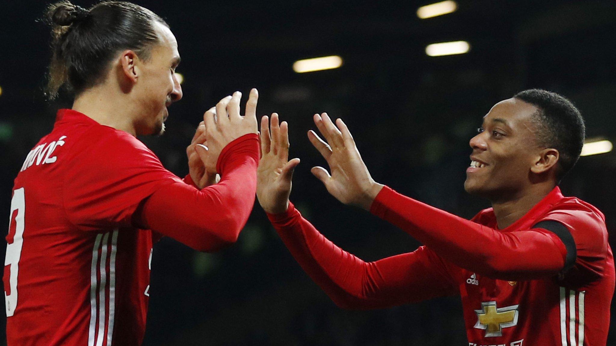 Zlatan Ibrahimovic and Anthony Martial