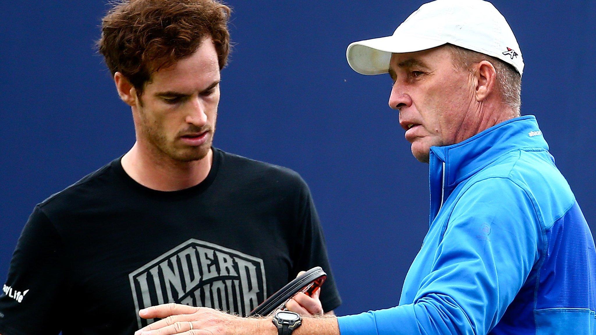 Andu Murray and Ivan Lendl at Queen's