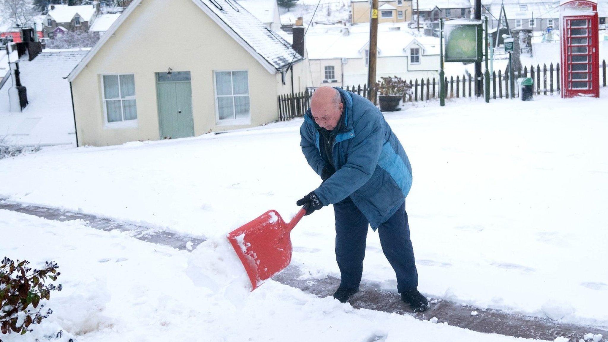 snow in Leadhills, South Lanarkshire