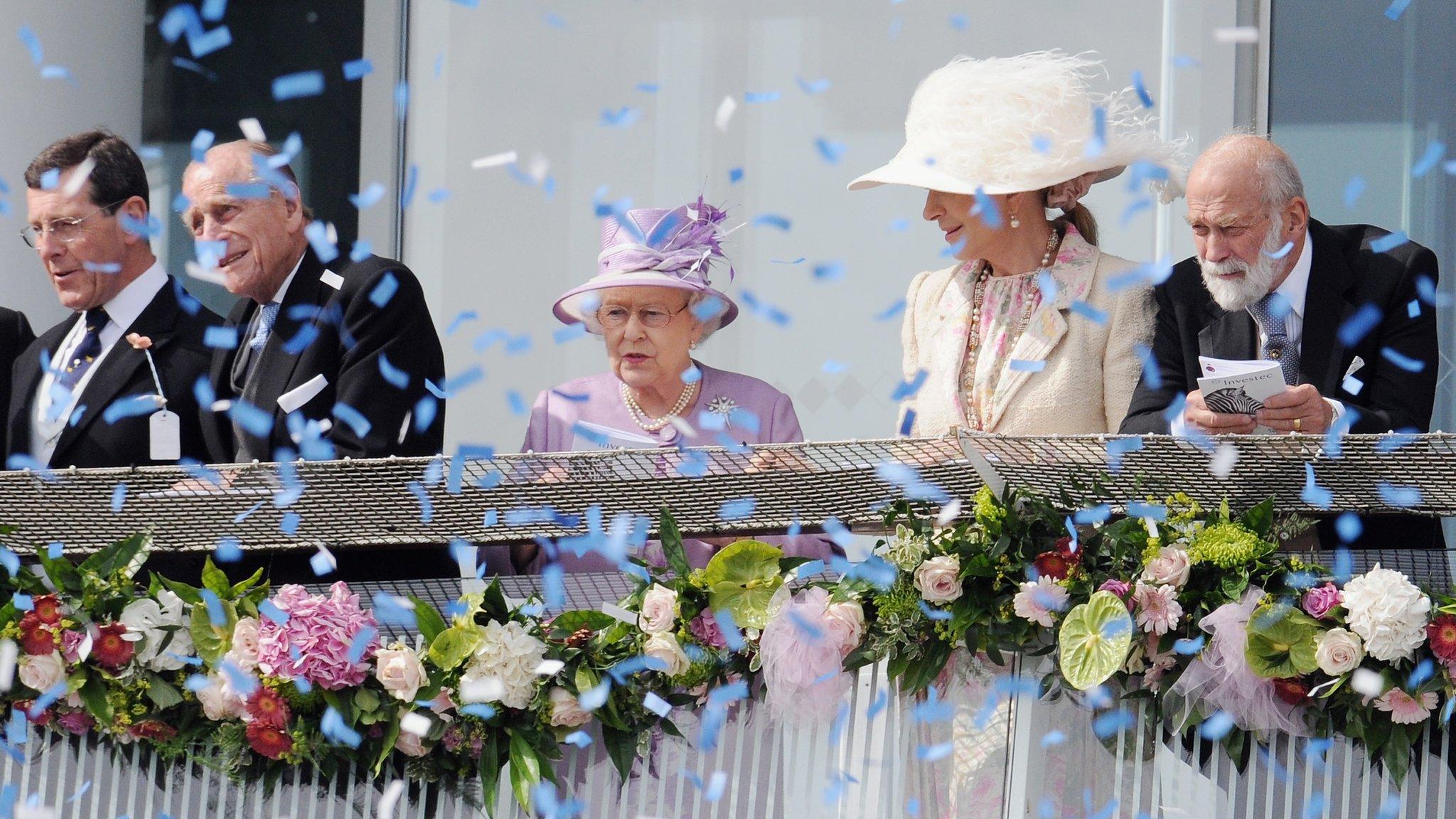 The Queen attending the Epsom Derby in 2014