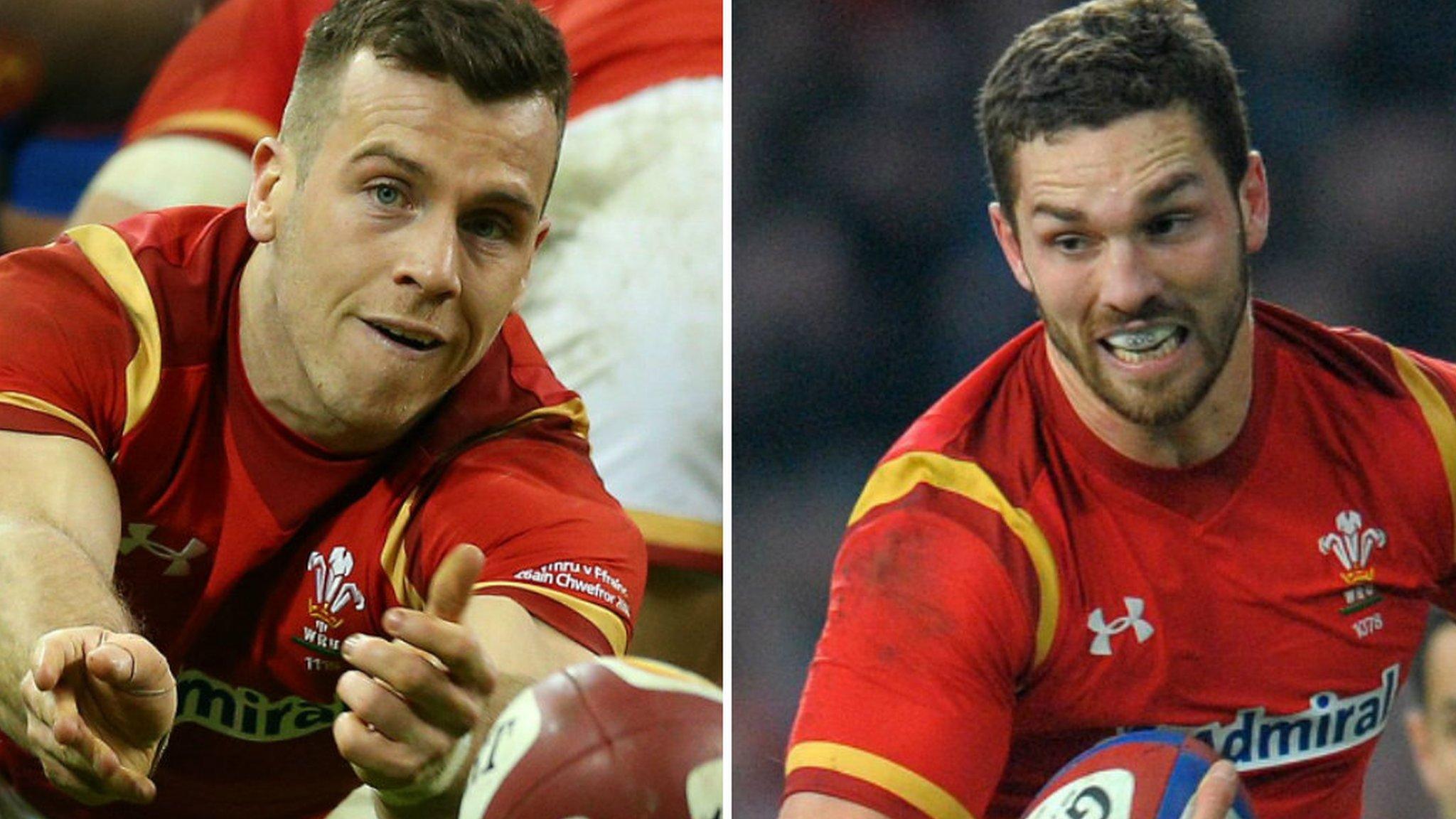 Gareth Davies (left) & George North