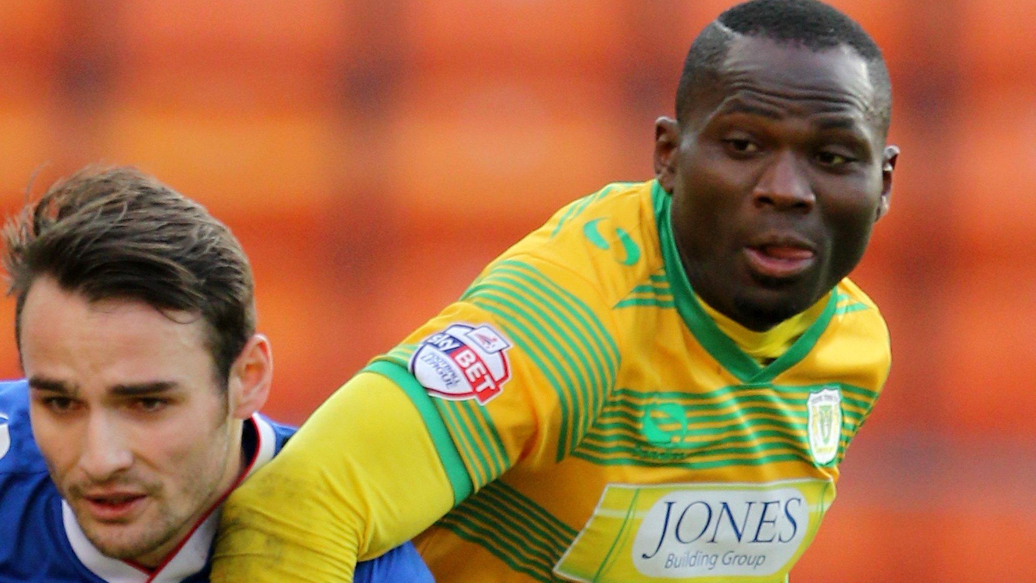 Yeovil Town striker Francois Zoko