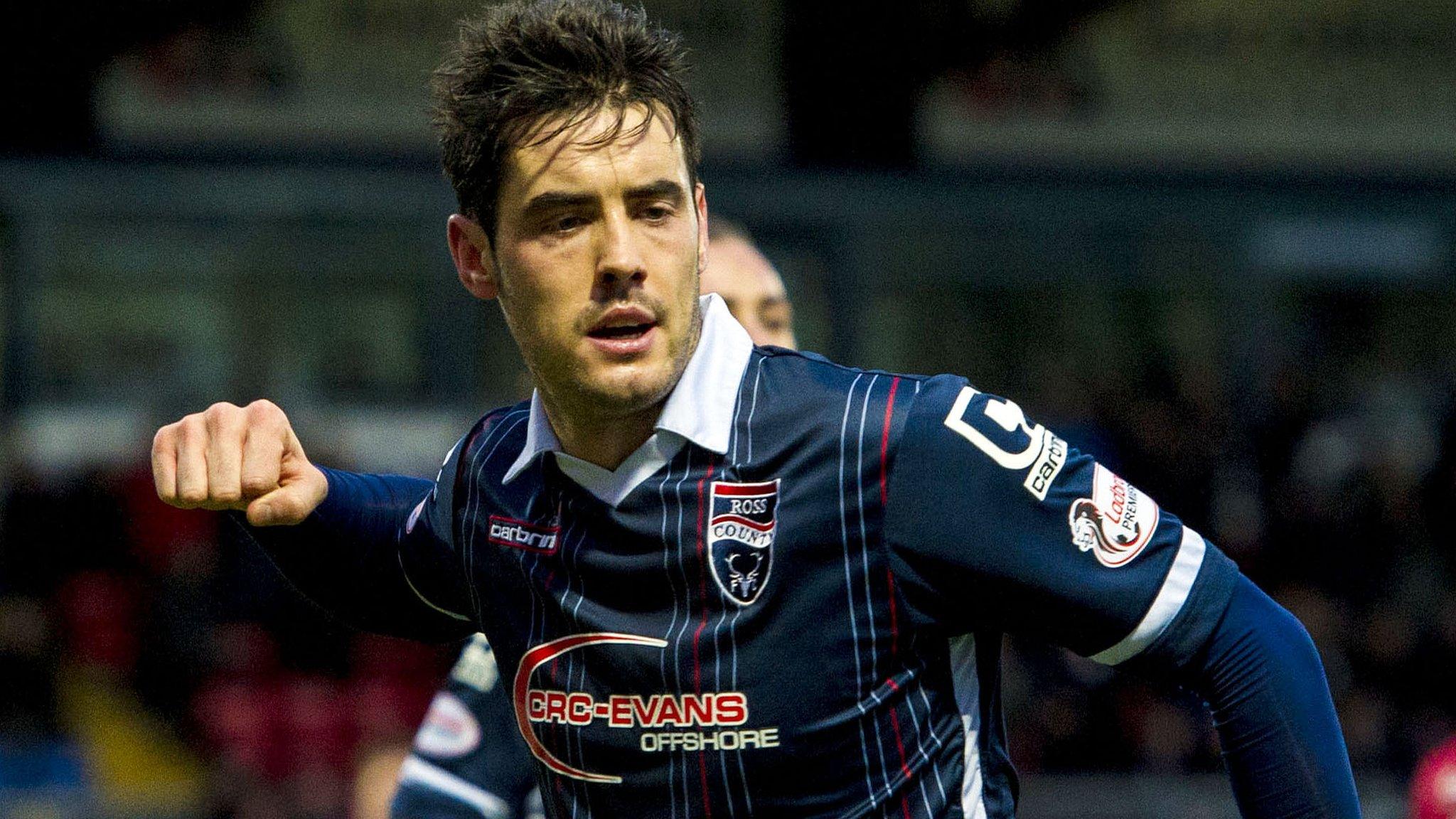 Brian Graham celebrates scoring for Ross County in their Scottish Cup win over Linlithgow Rose