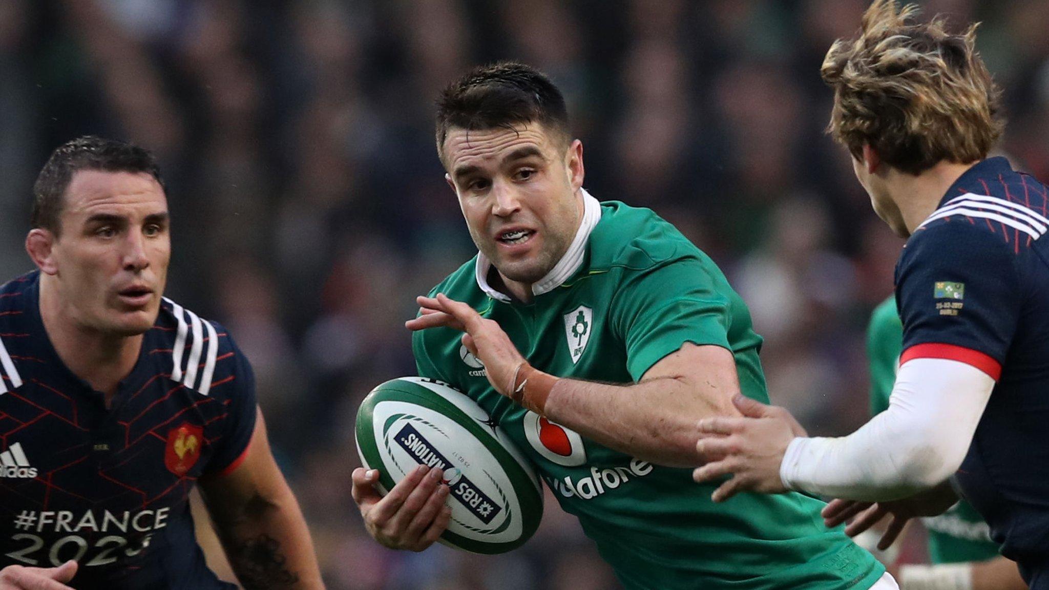 Ireland against France in the Six Nations