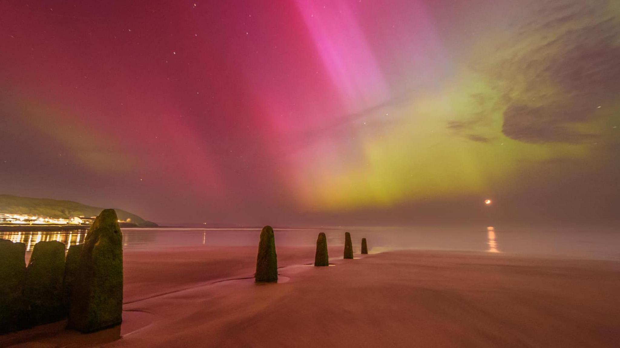 Northern Lights at Westward Ho