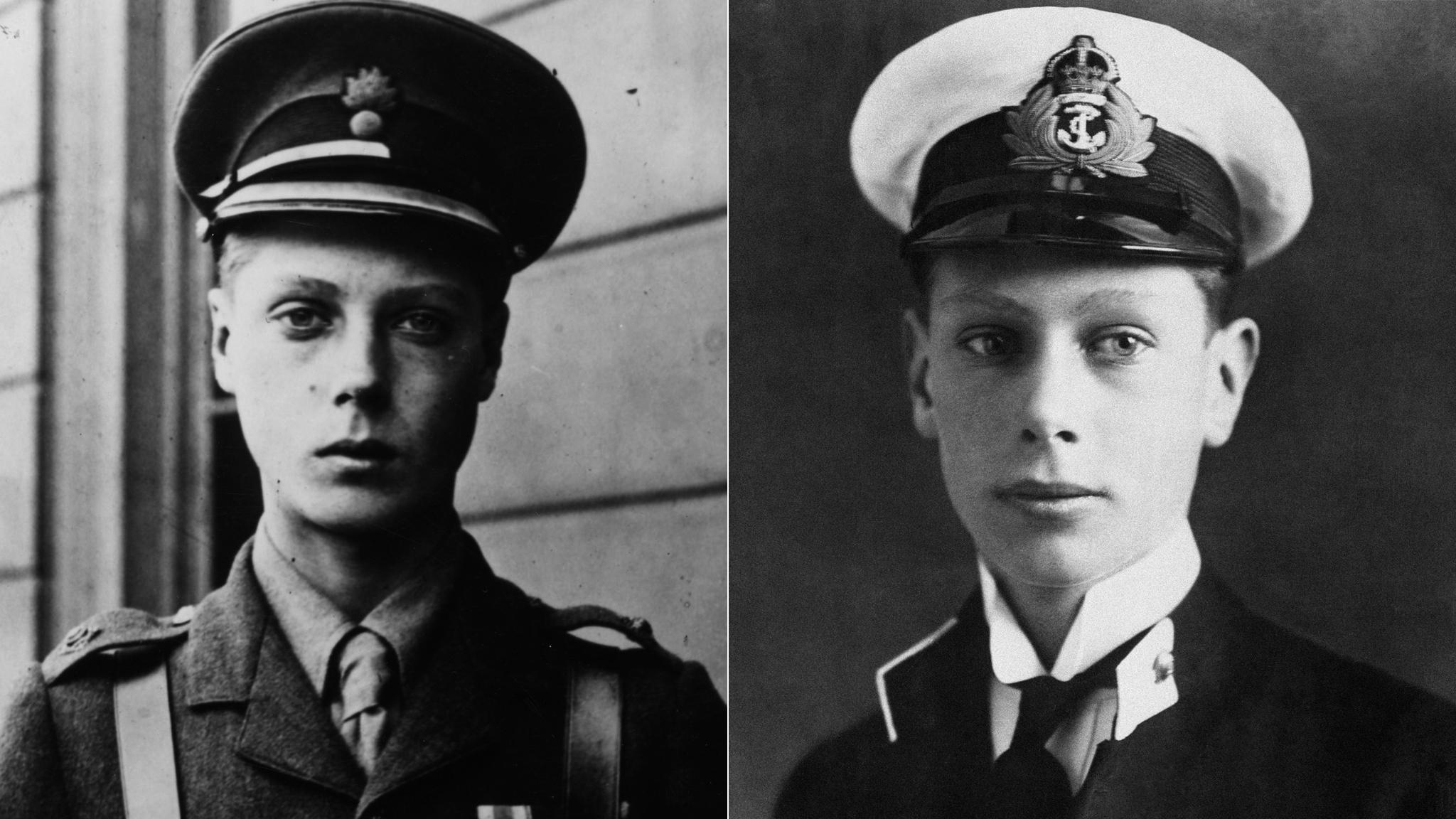 Edward VIII and George VI during World War One