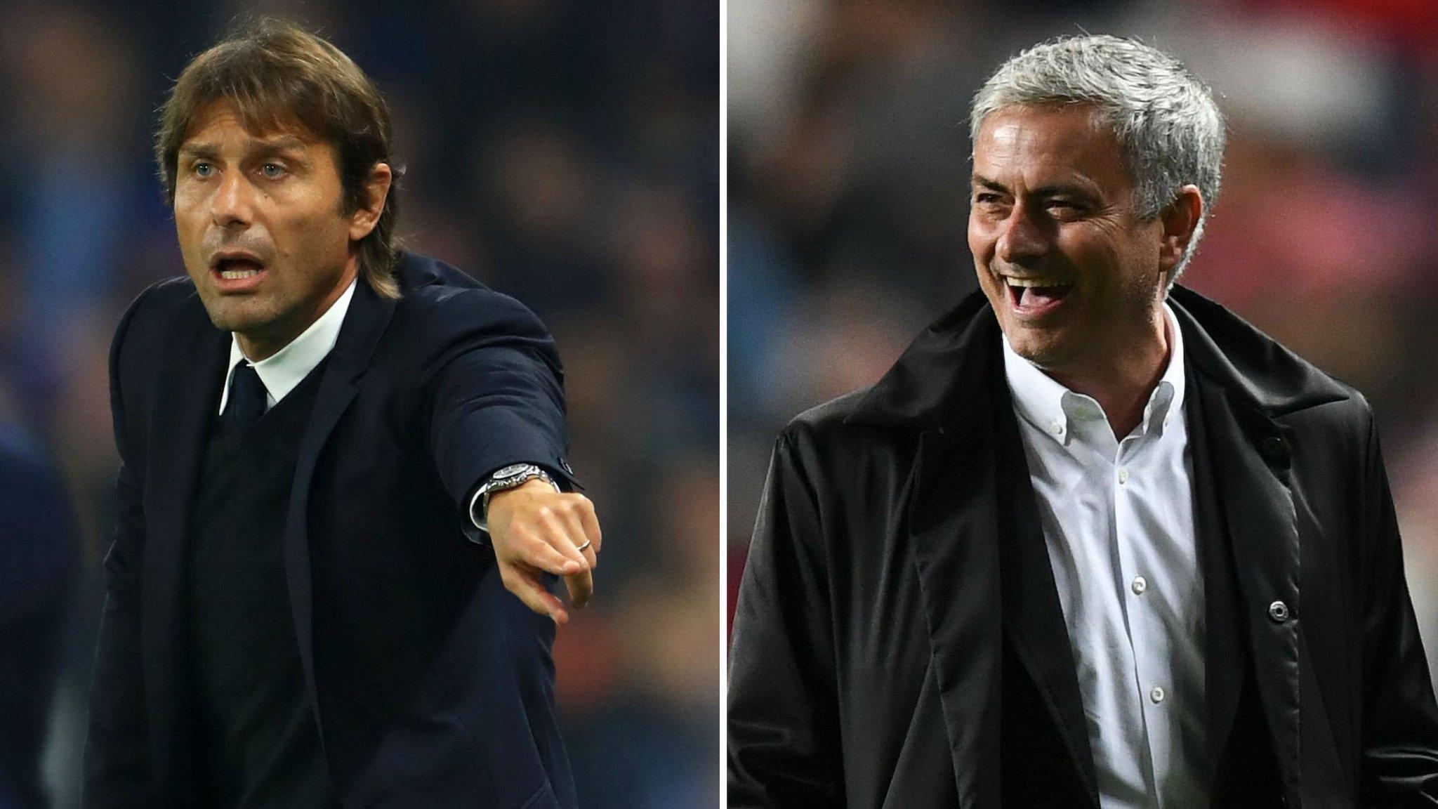 Antonio Conte and Jose Mourinho