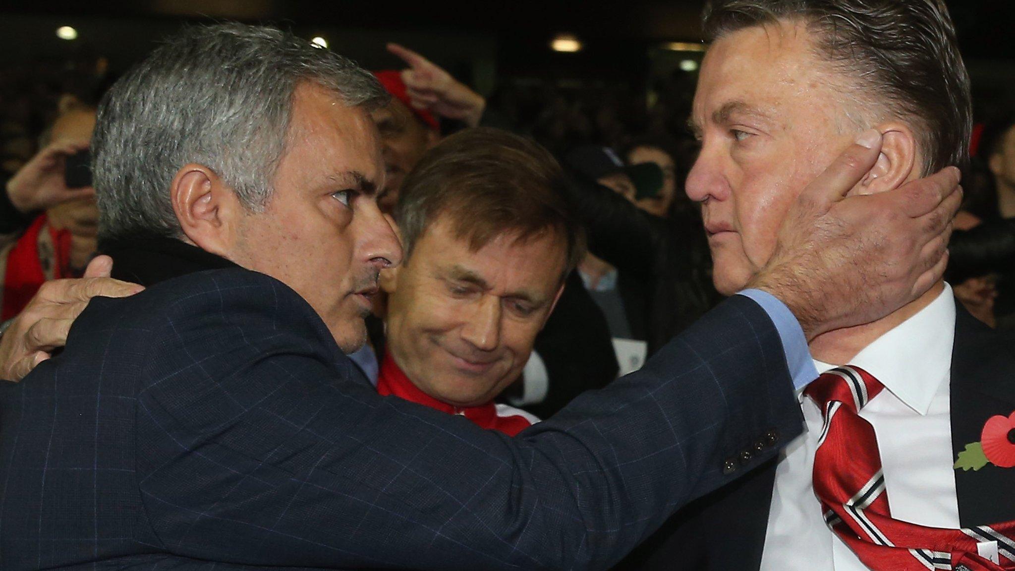 Jose Mourinho and Louis van Gaal