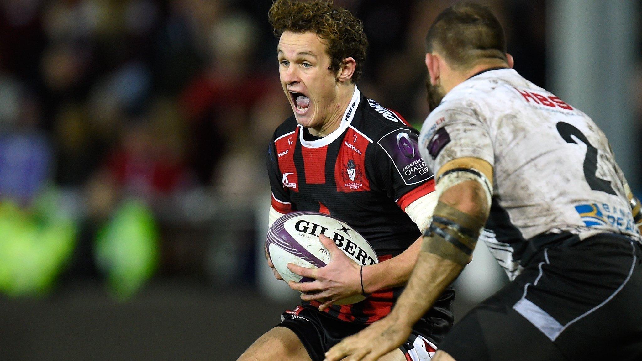 Billy Burns in action for Gloucester against Zebre