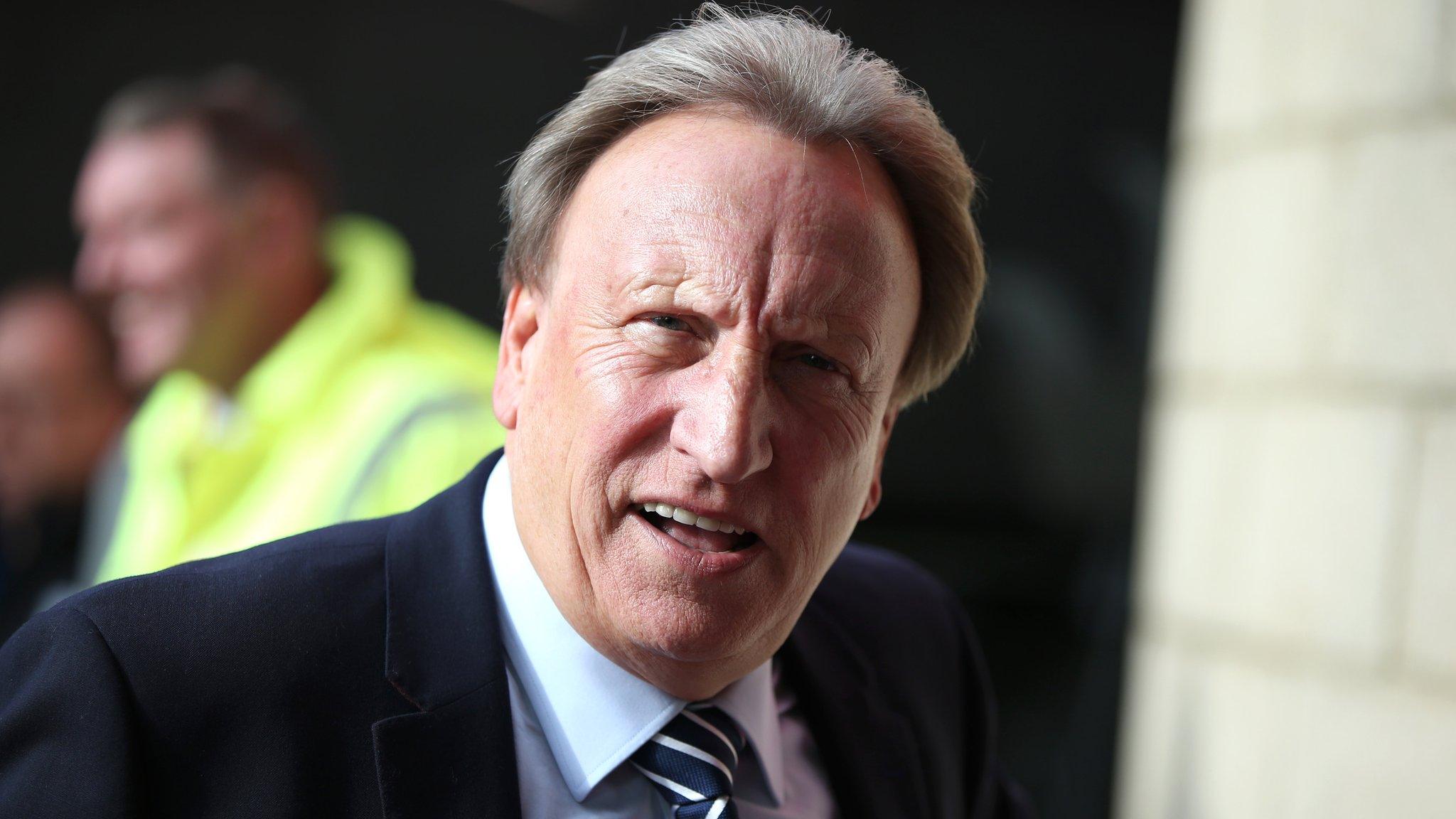 Neil Warnock looks smart in a shirt and tie