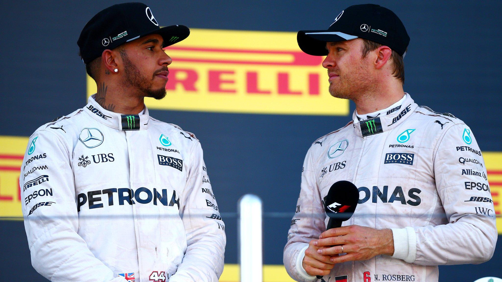 Lewis Hamilton and Nico Rosberg