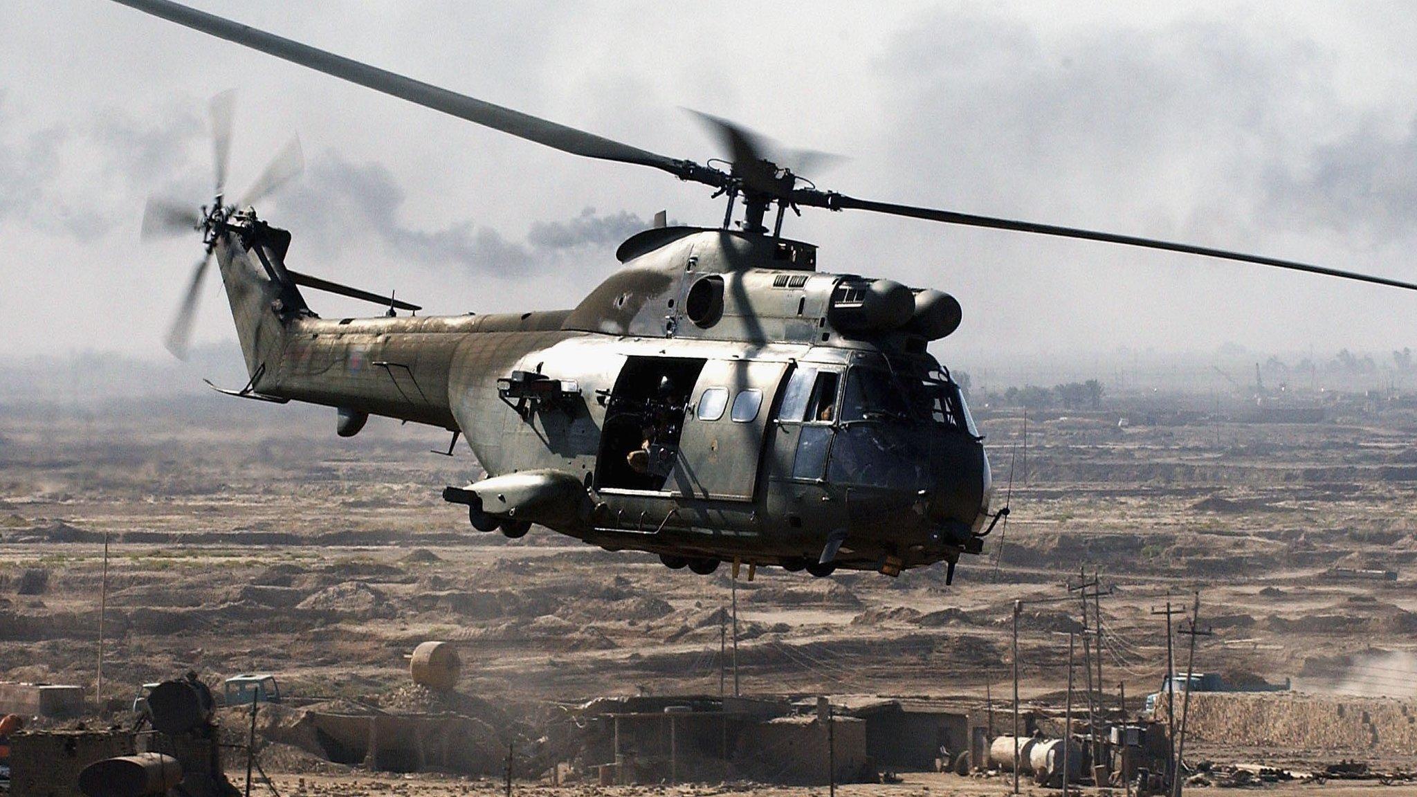 Royal Air Force Puma helicopter in 2004