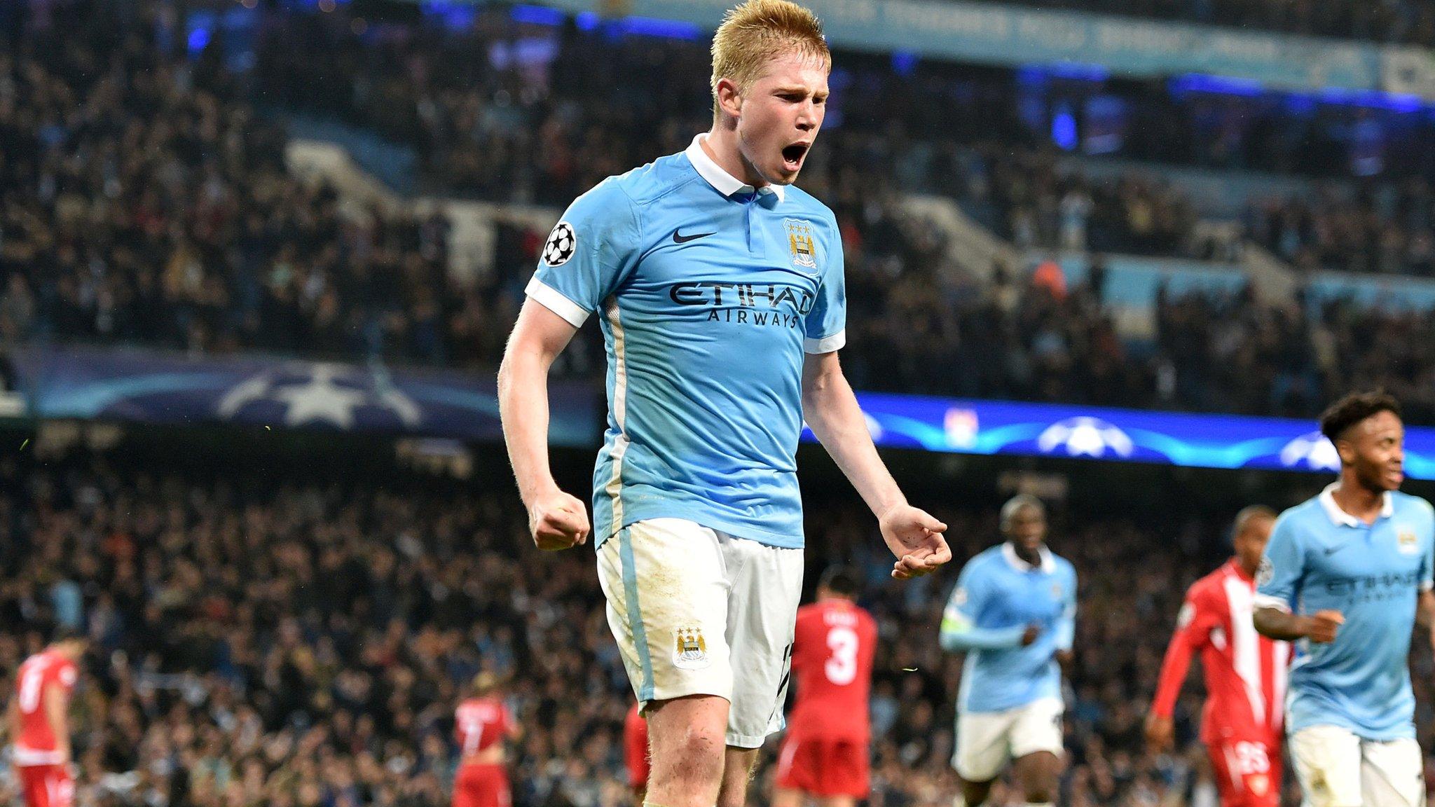 Kevin De Bruyne celebrates