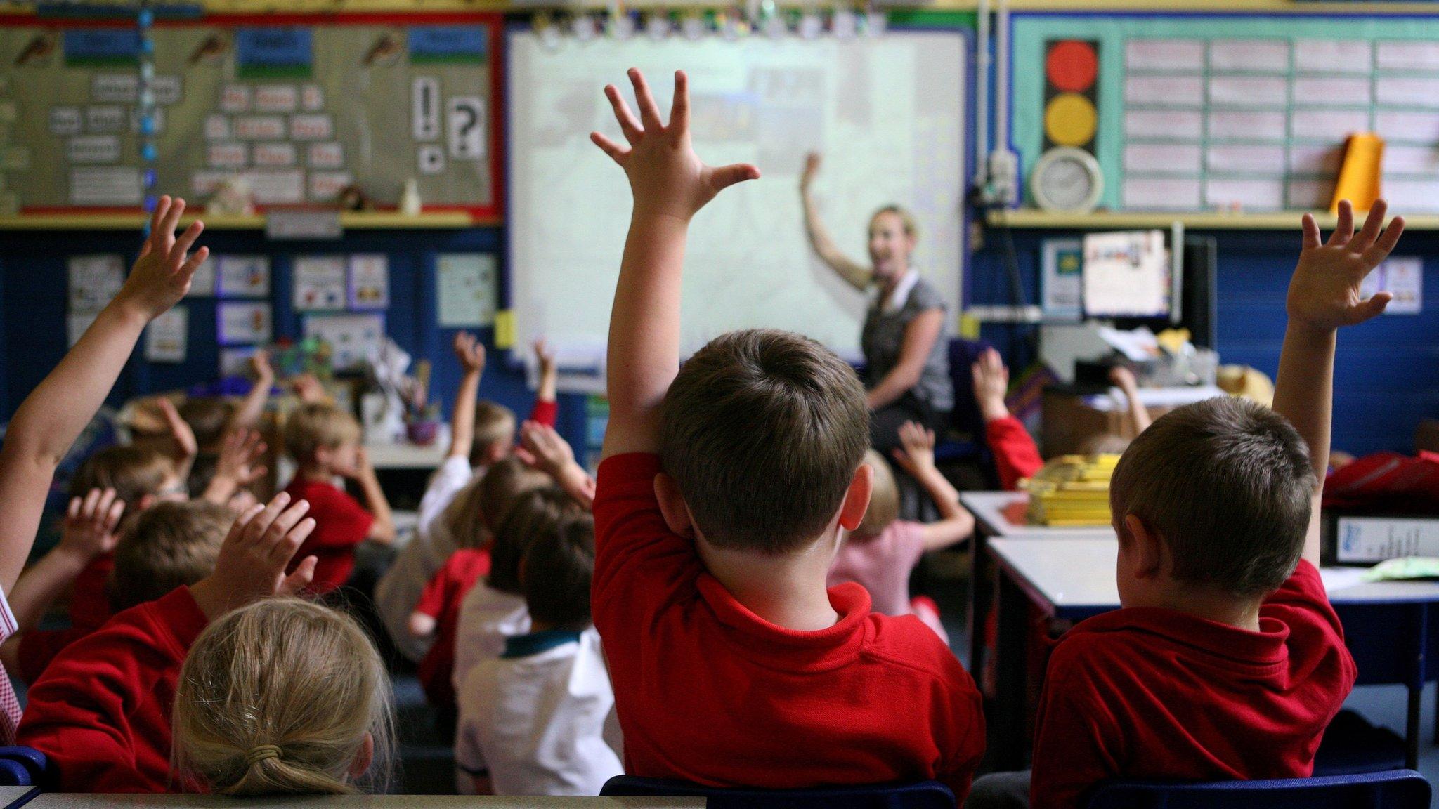 Children in a classroom