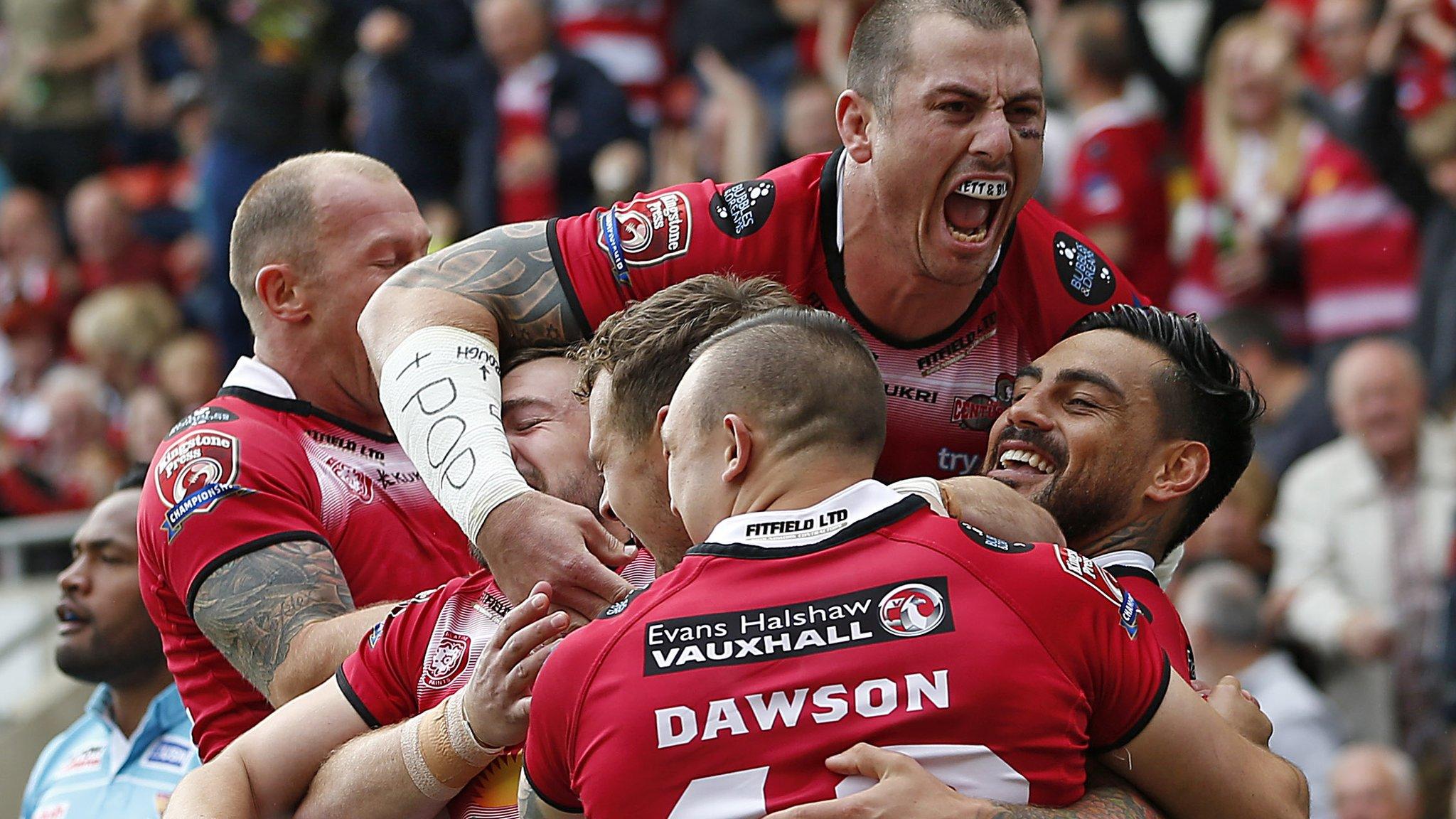 Leigh Centurions celebrate