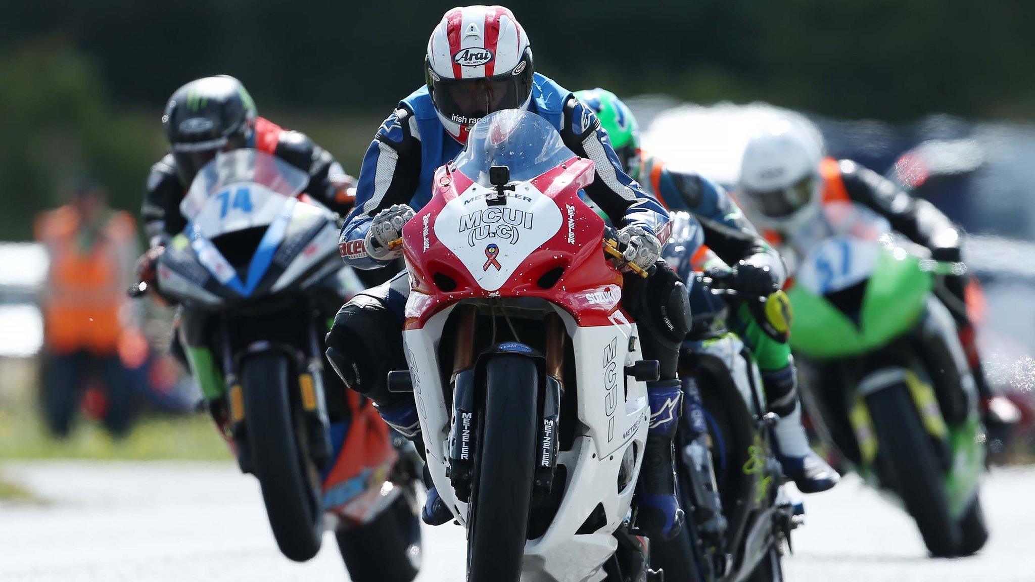 Newcomers practice at this year's Ulster Grand Prix meeting