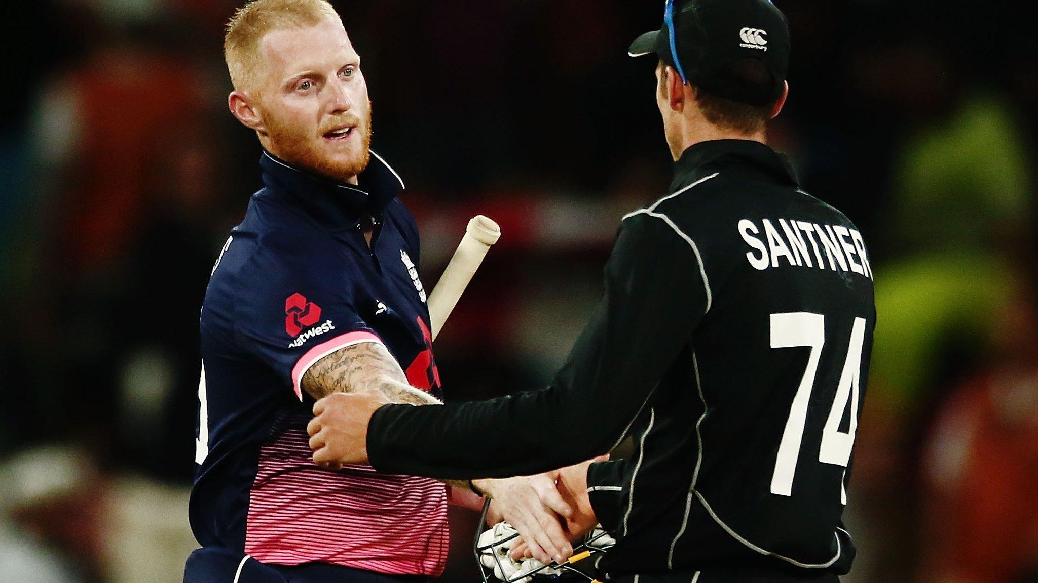 Ben Stokes and Mitchell Santner