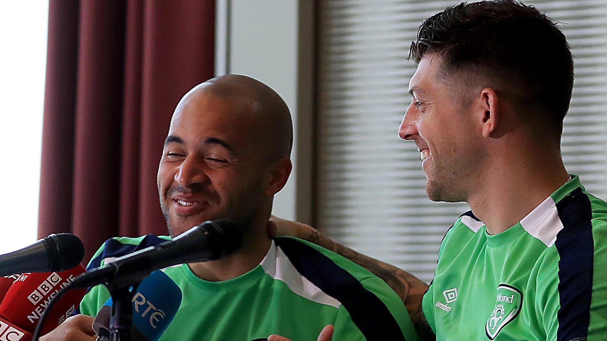 Republic of Ireland goalkeepers Darren Randolph and Keiren Westwood