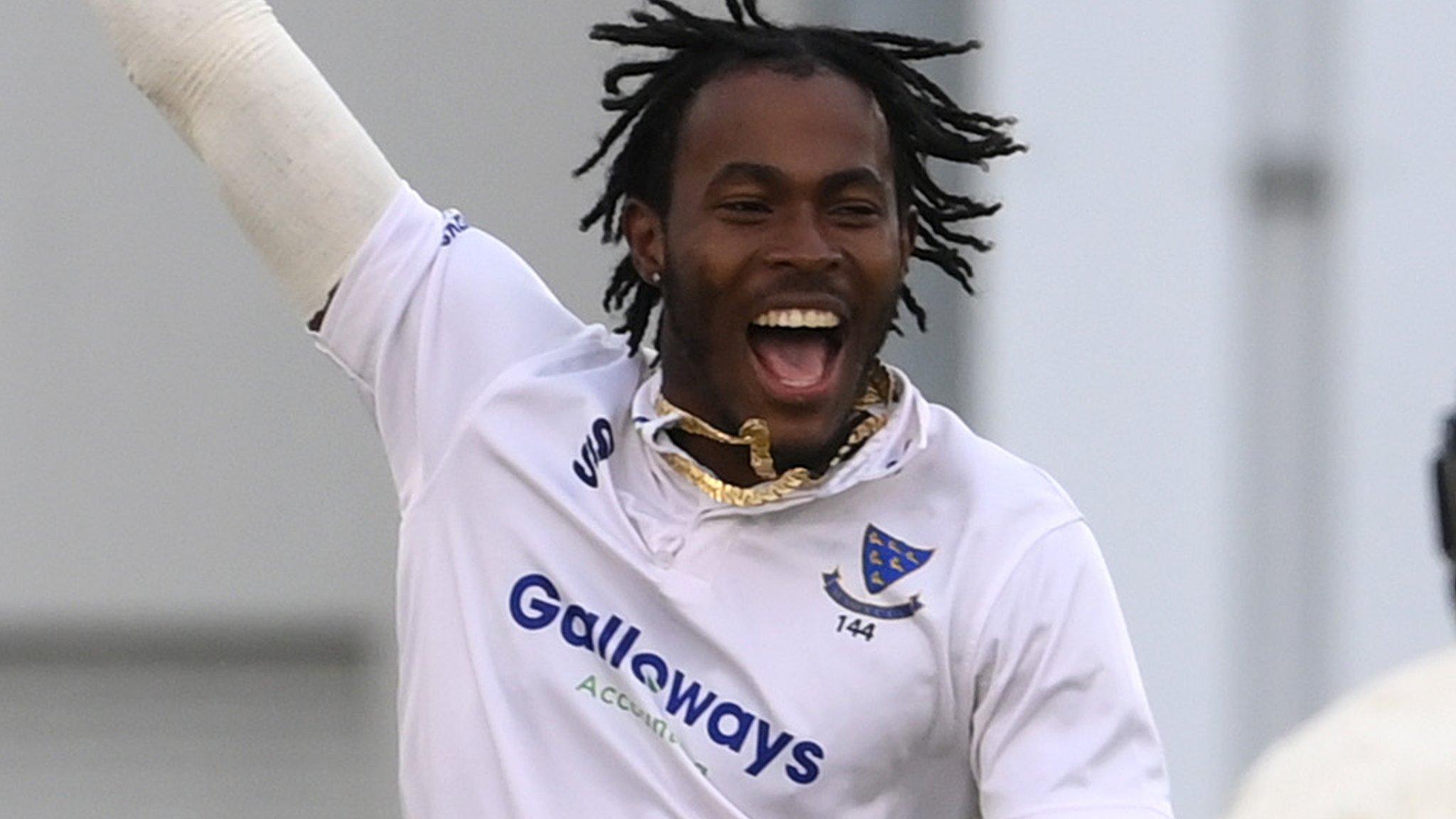 Jofra Archer in action for Sussex