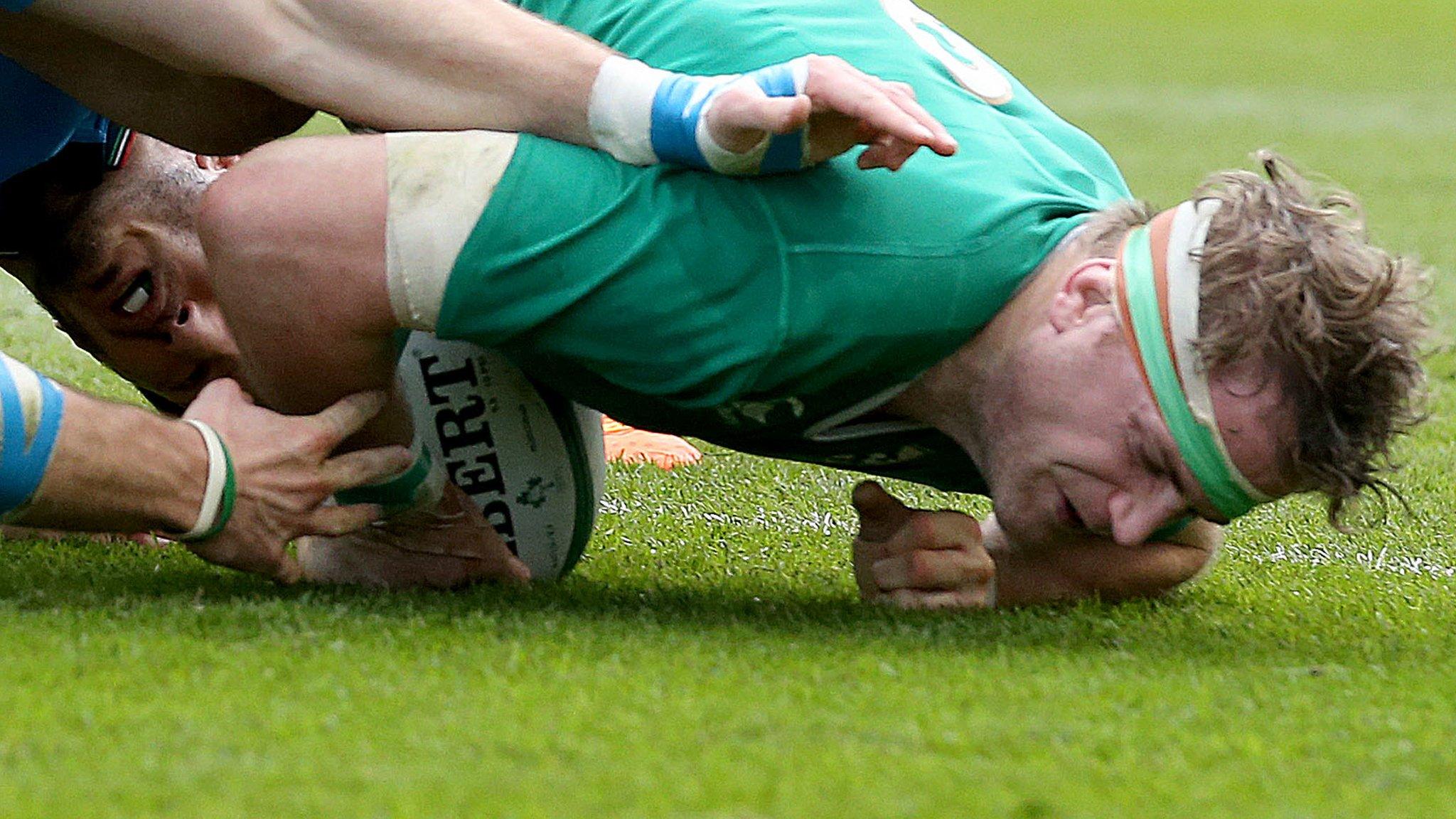 Jamie Heaslip's first-half try was the stand-out Ireland score