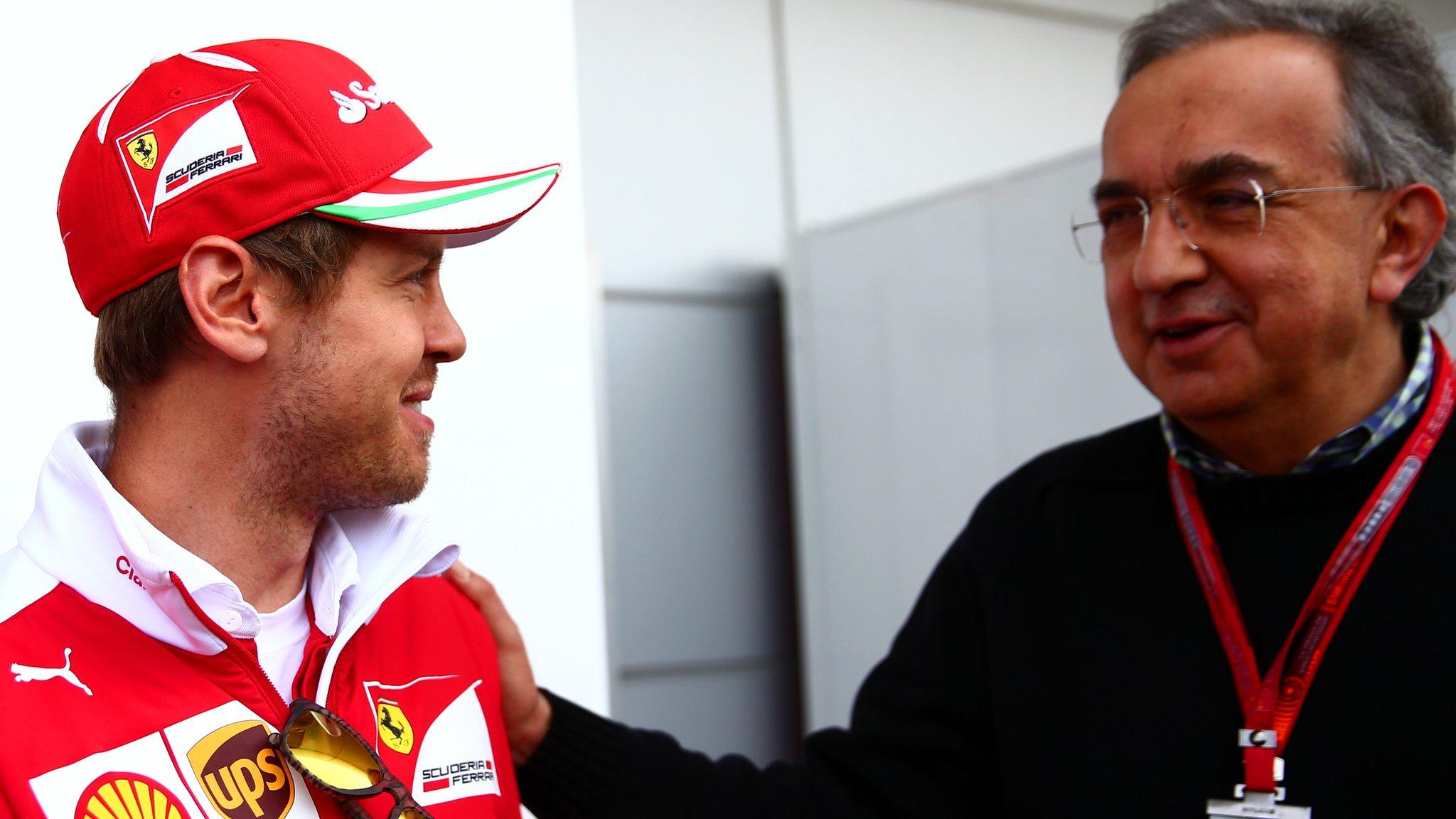 Sebastian Vettel and Sergio Marchionne