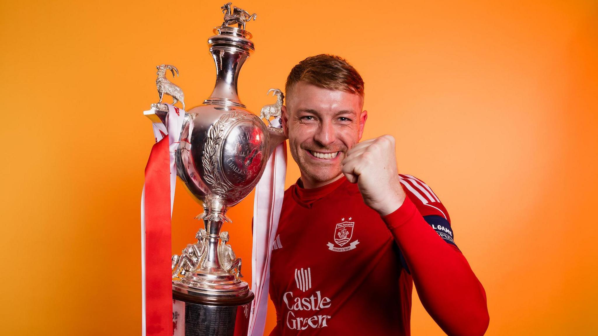 John Disney with the Welsh Cup