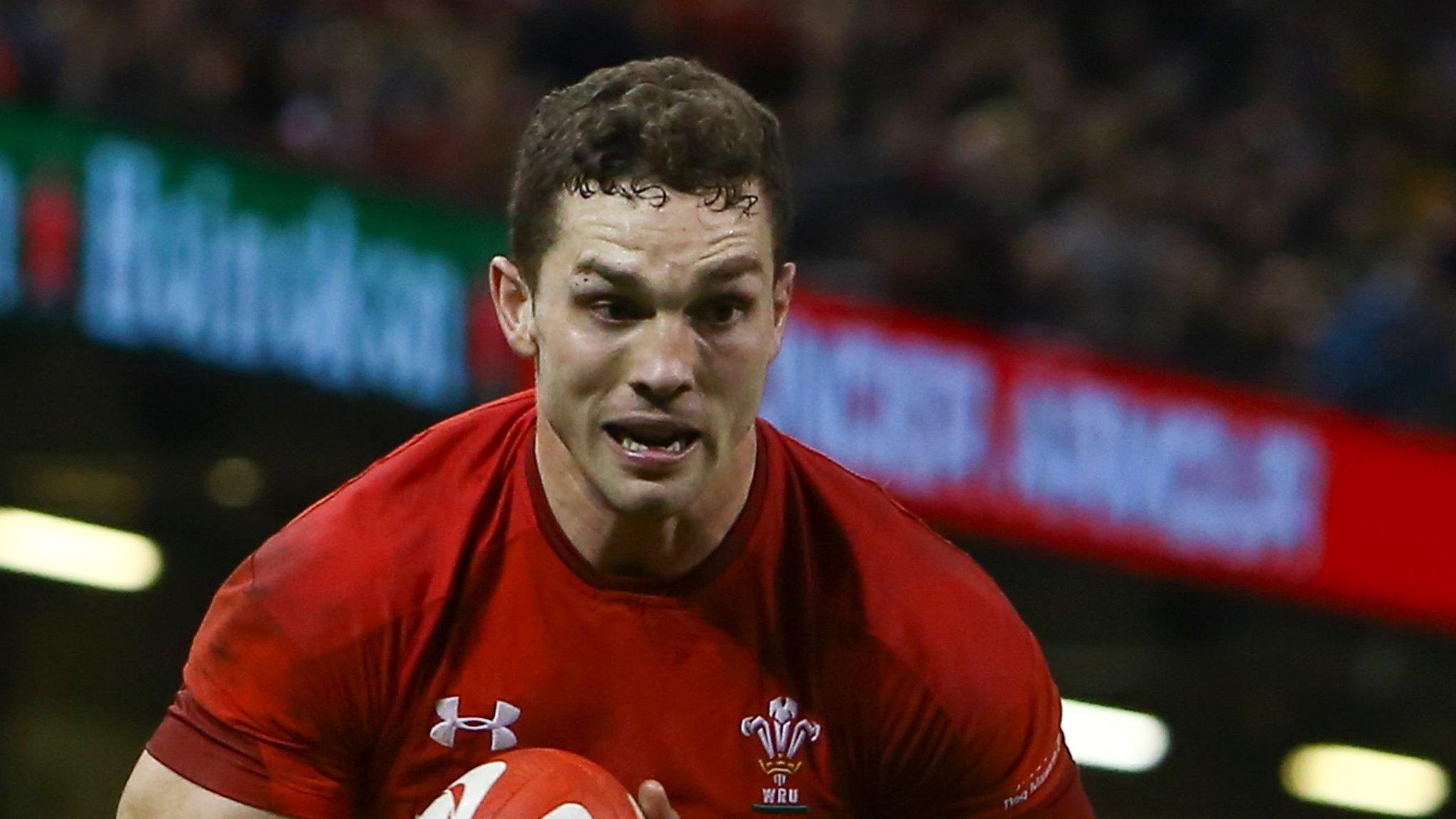 George North heads for the tryline