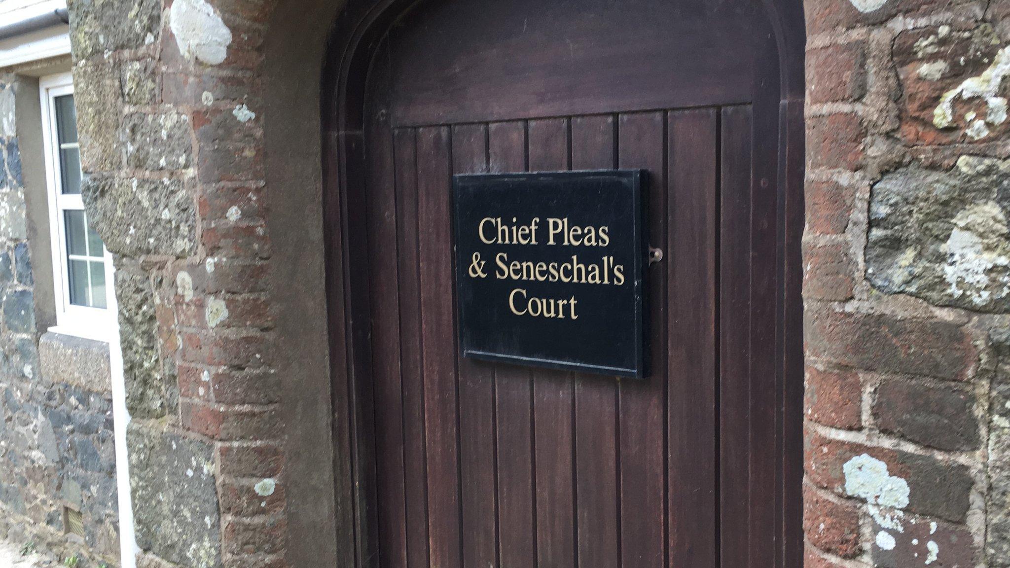 Door to Chief Pleas in Sark