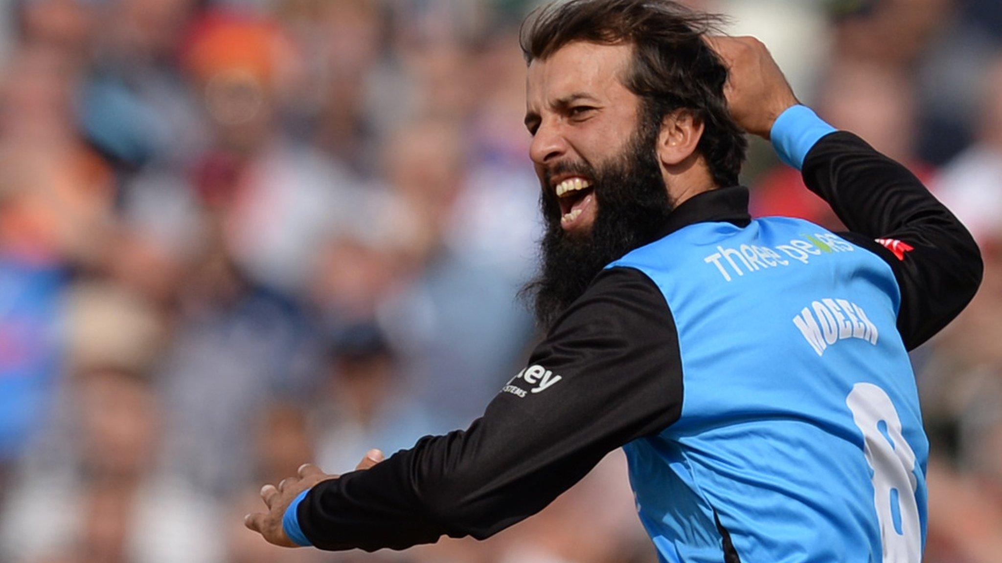 Moeen Ali celebrates