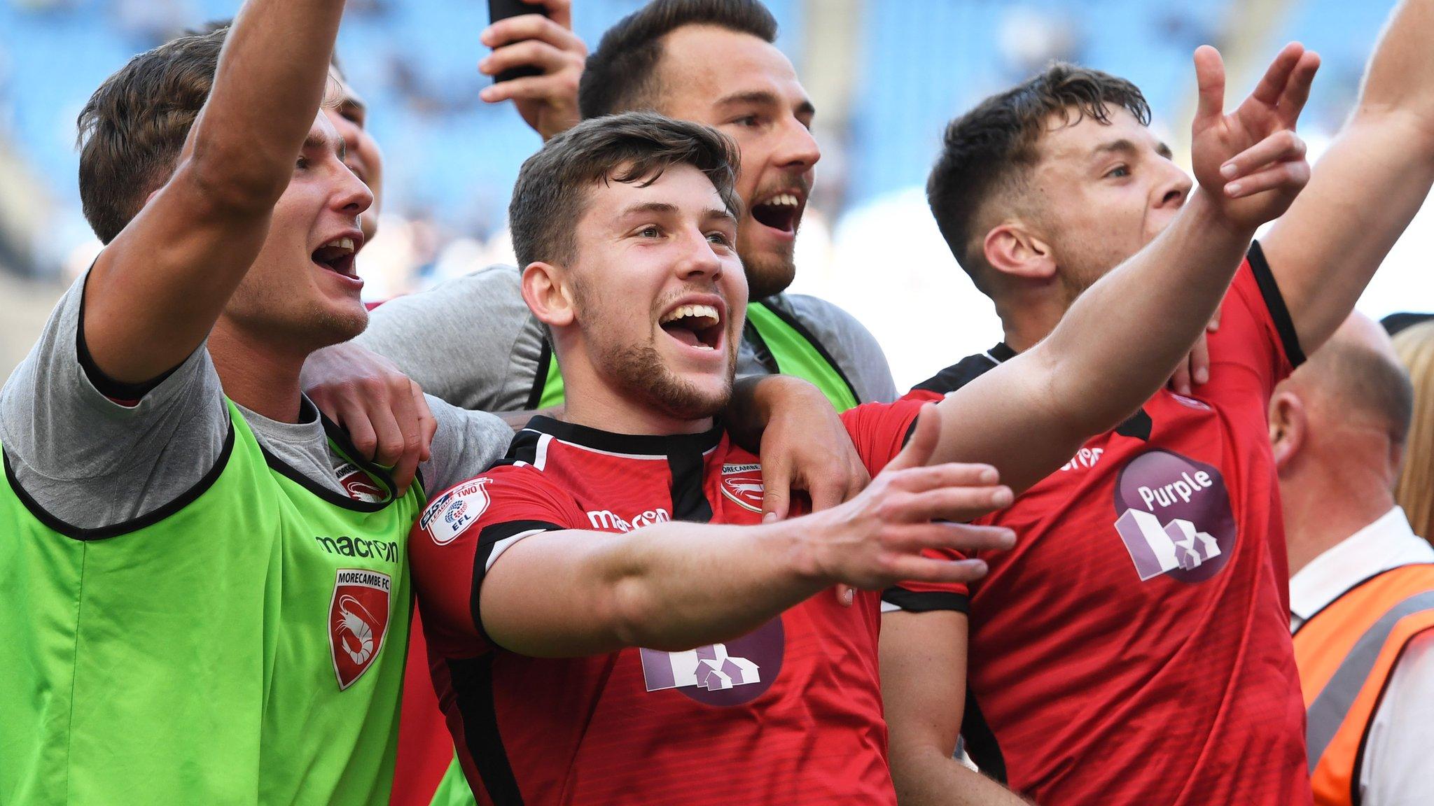 Morecambe celebrate League Two survival