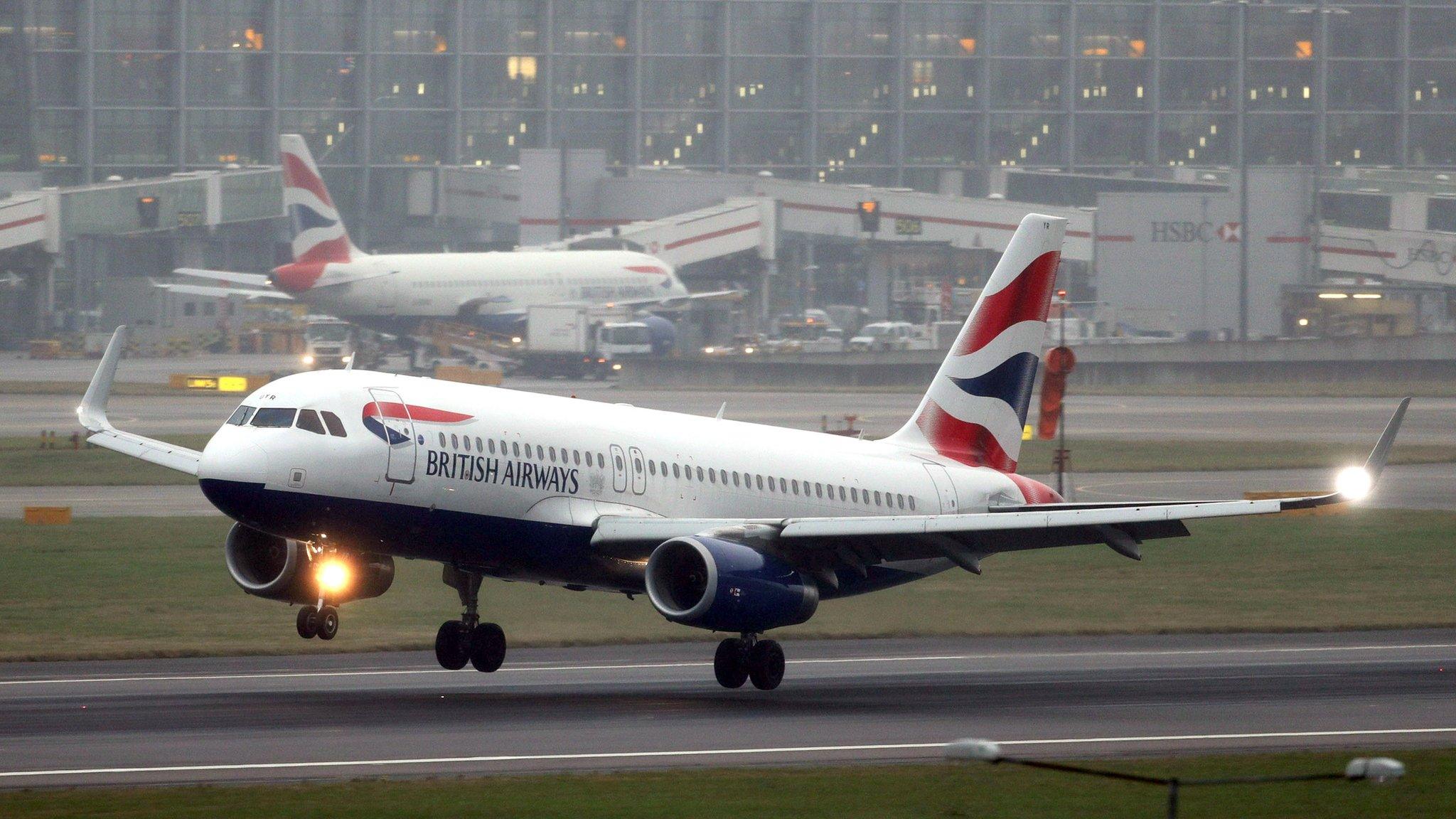 Plane taking off at Heathrow