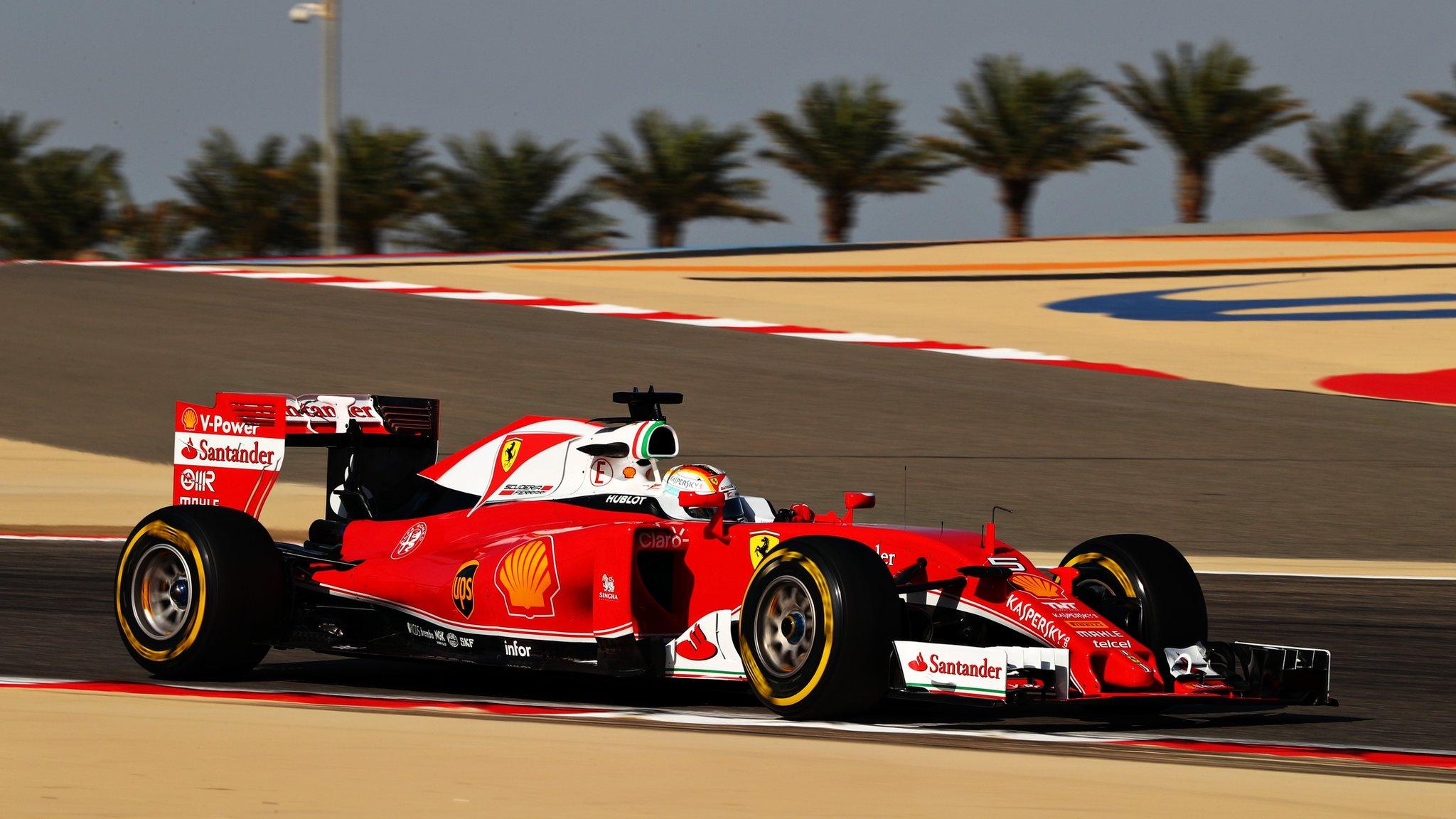 Ferrari F1 driver Sebastian Vettel