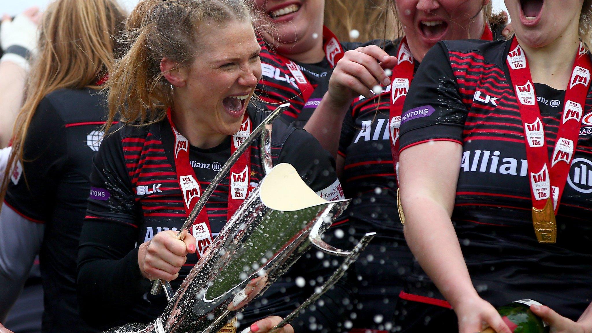 Saracens Women celebrate