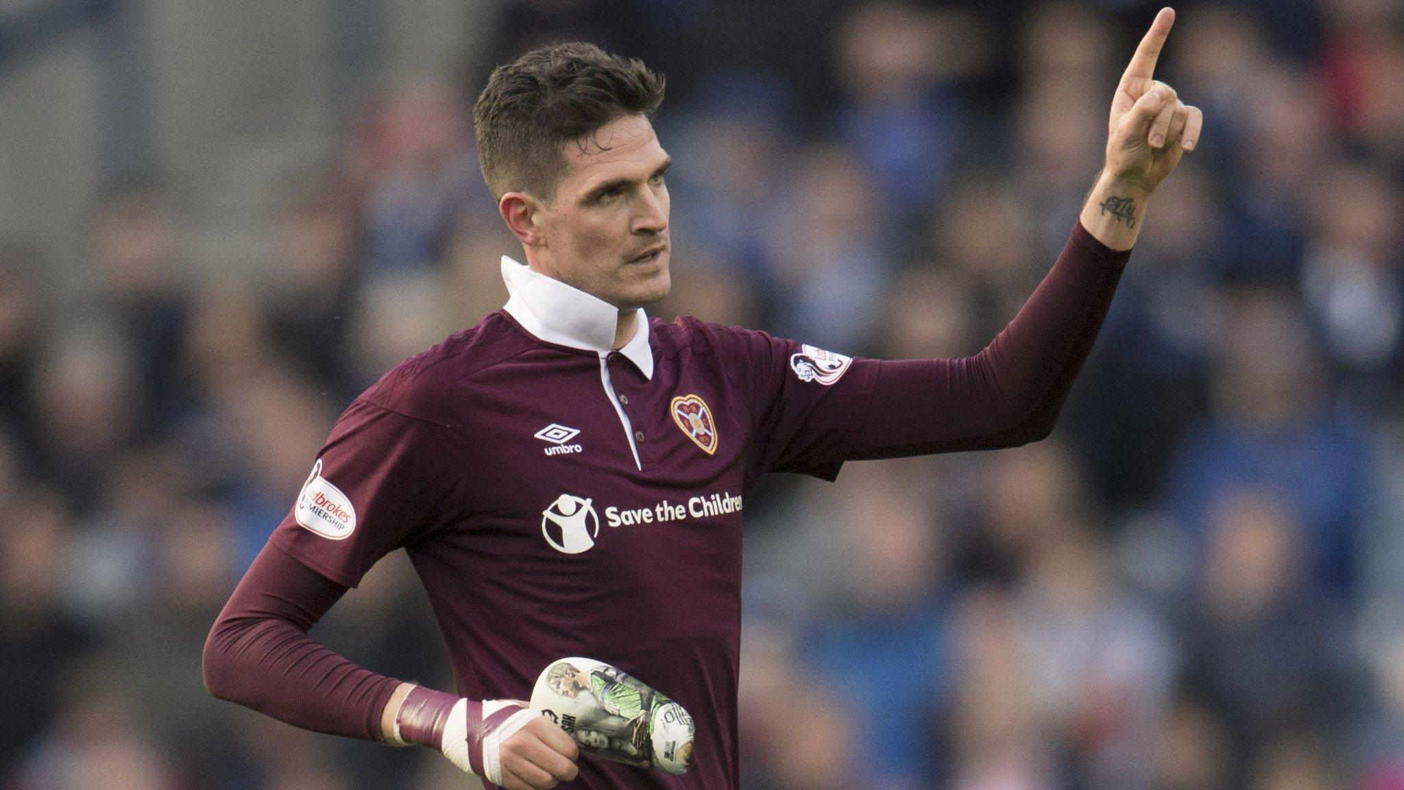 Hearts striker Kyle Lafferty