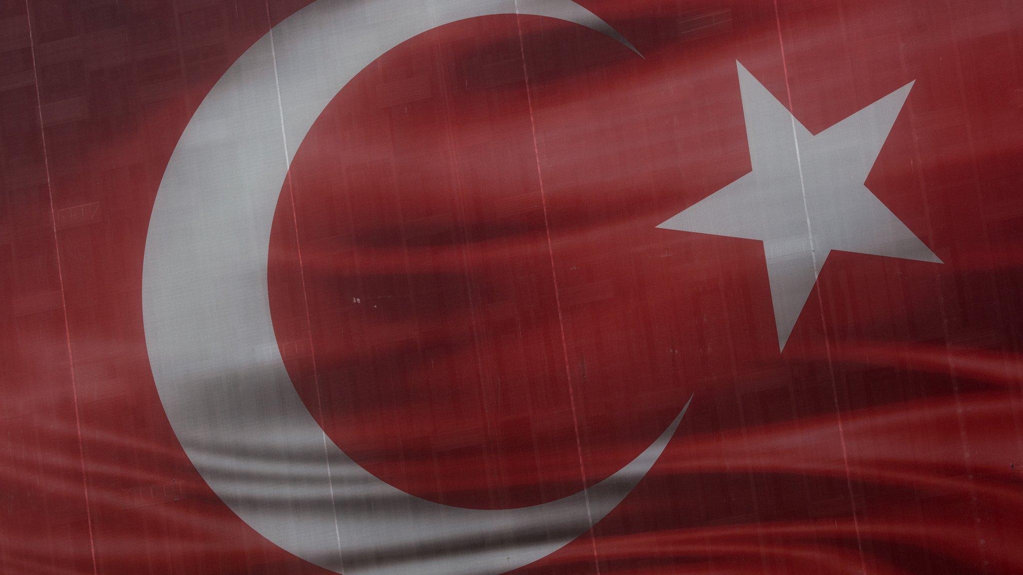 A Turkish flag