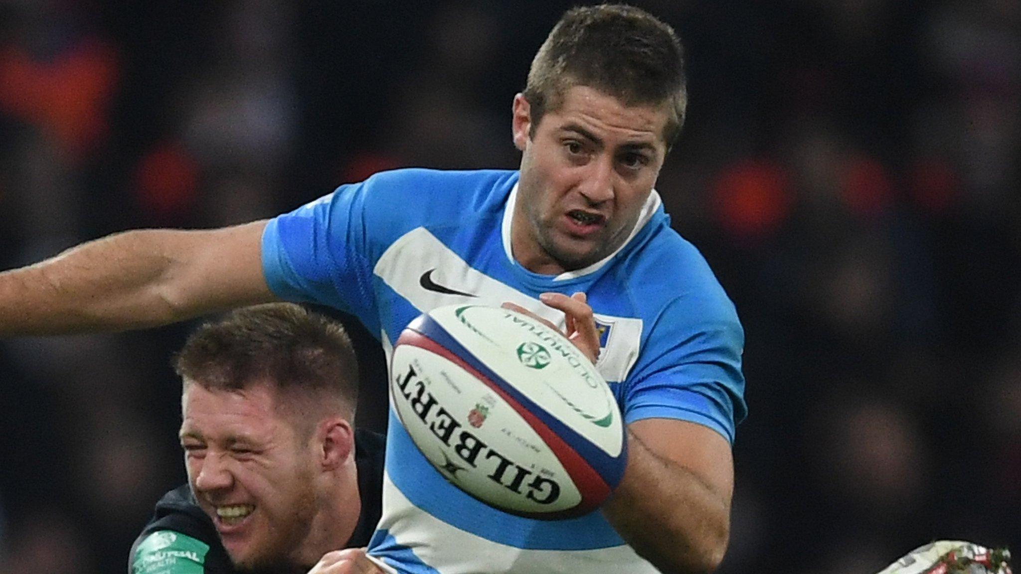 Santiago Cordero playing for Argentina