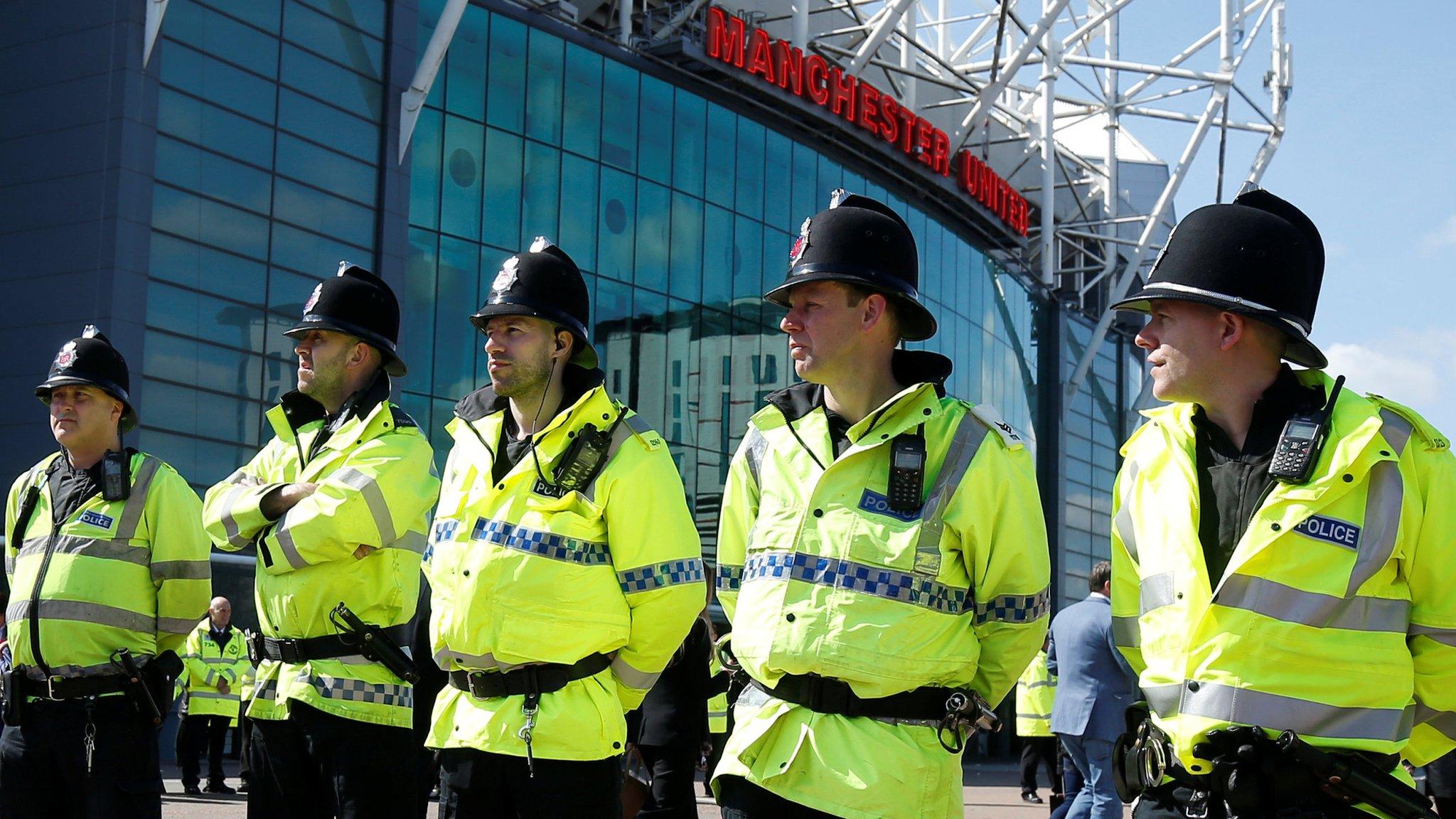 Police at Old Trafford