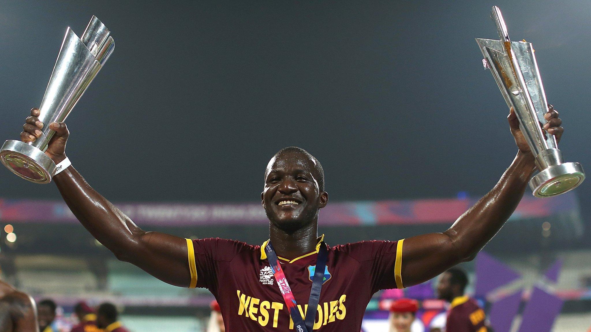 Darren Sammy after winning the 2016 T20 World Cup