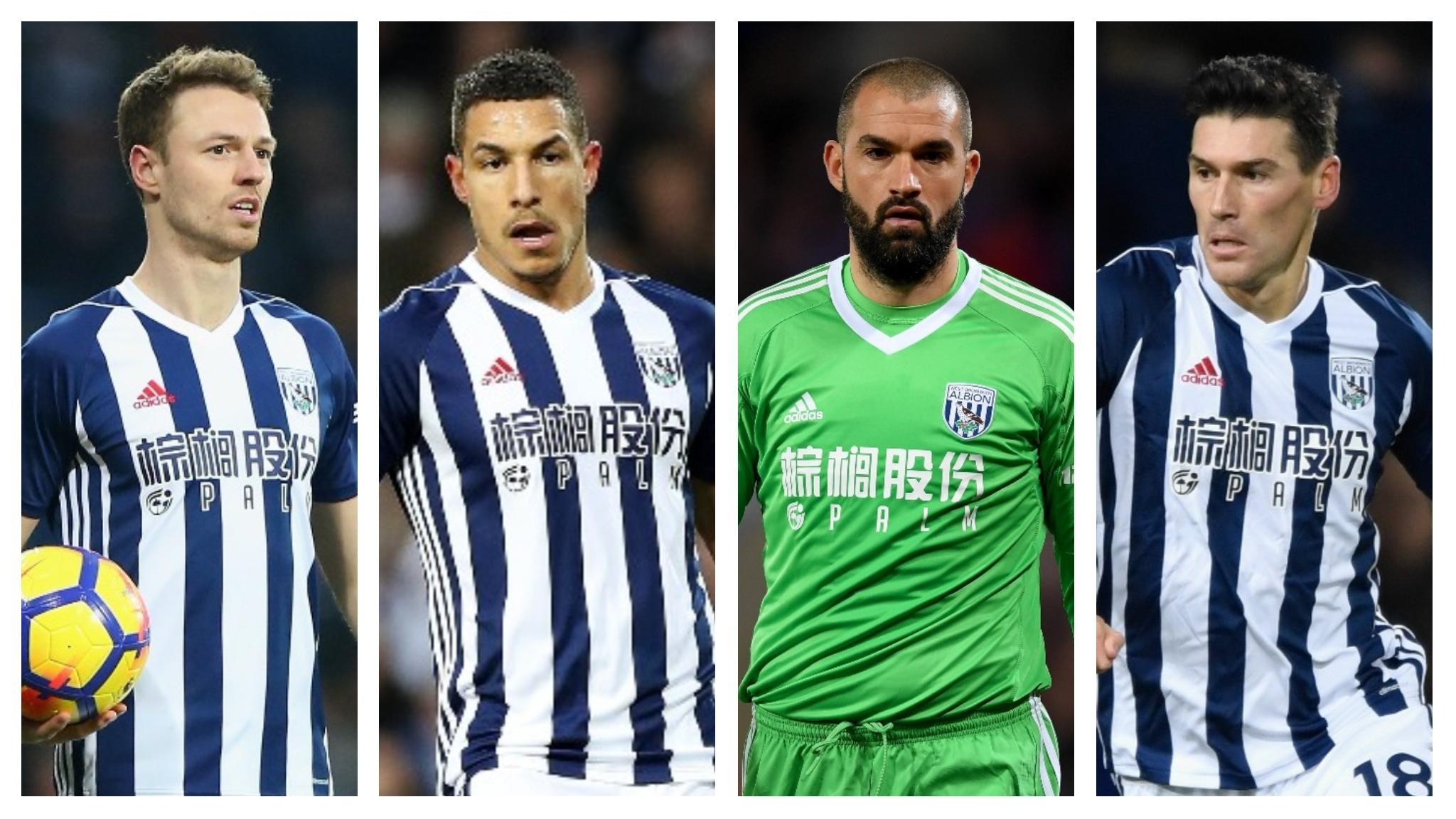 Jonny Evans, Jake Livermore, Boaz Myhill, Gareth Barry