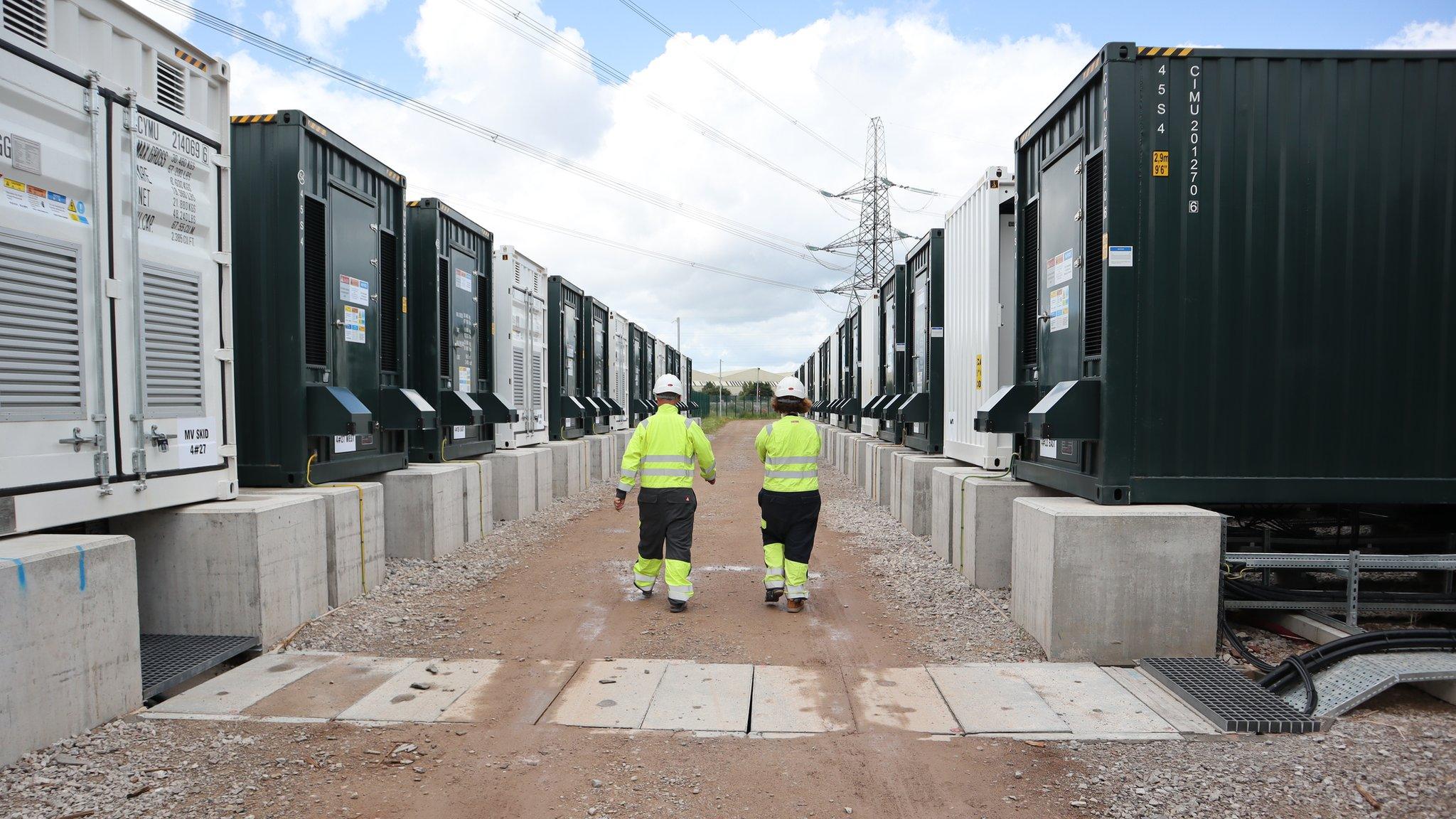 Battery storage plant