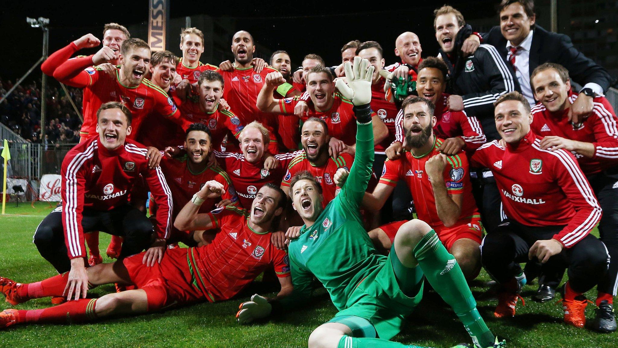 Wales celebrate qualification