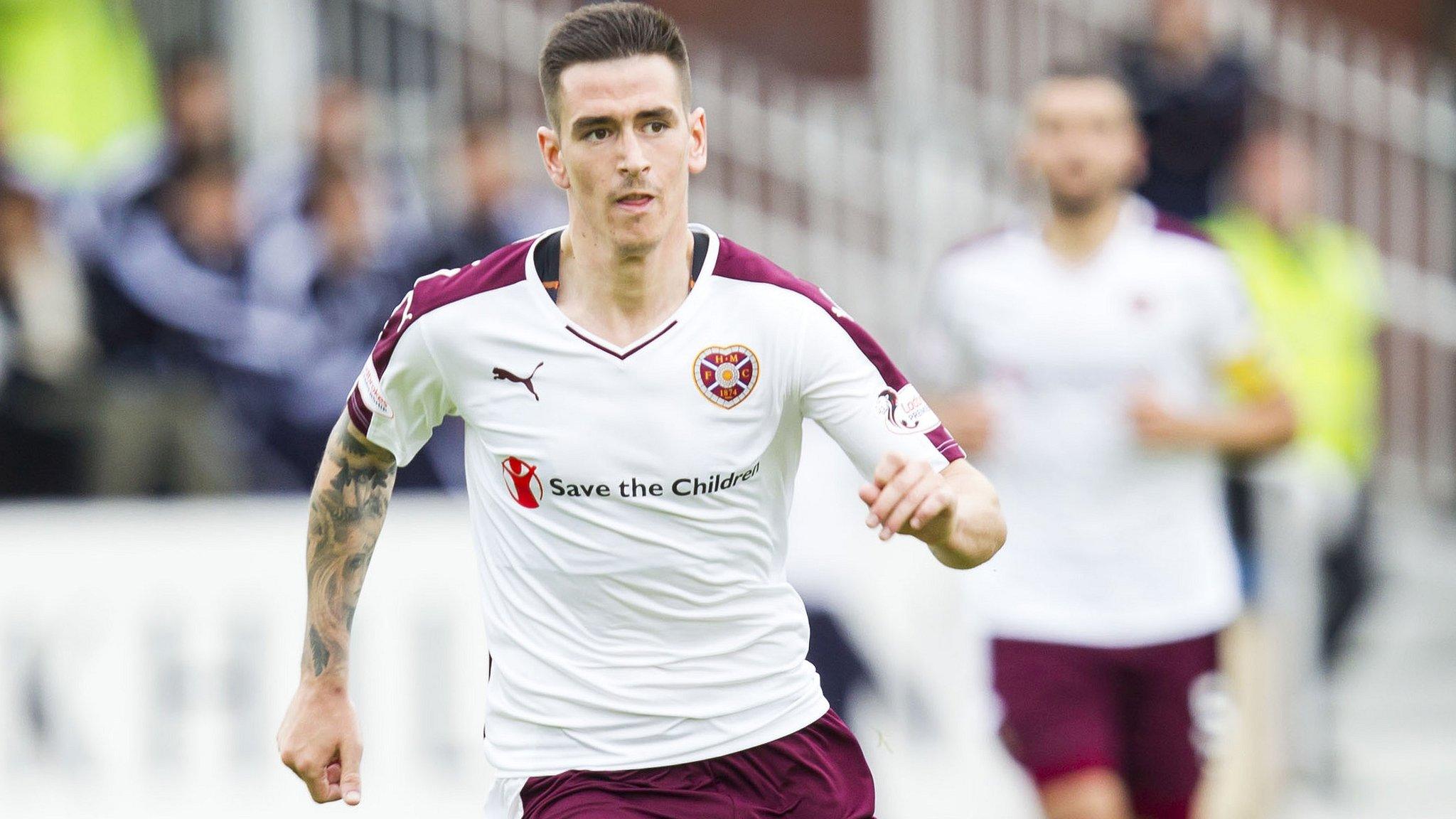 Hearts midfielder Jamie Walker