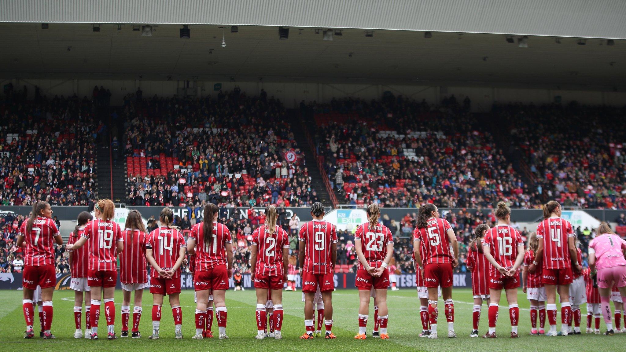 Bristol City women at Ashton Gate