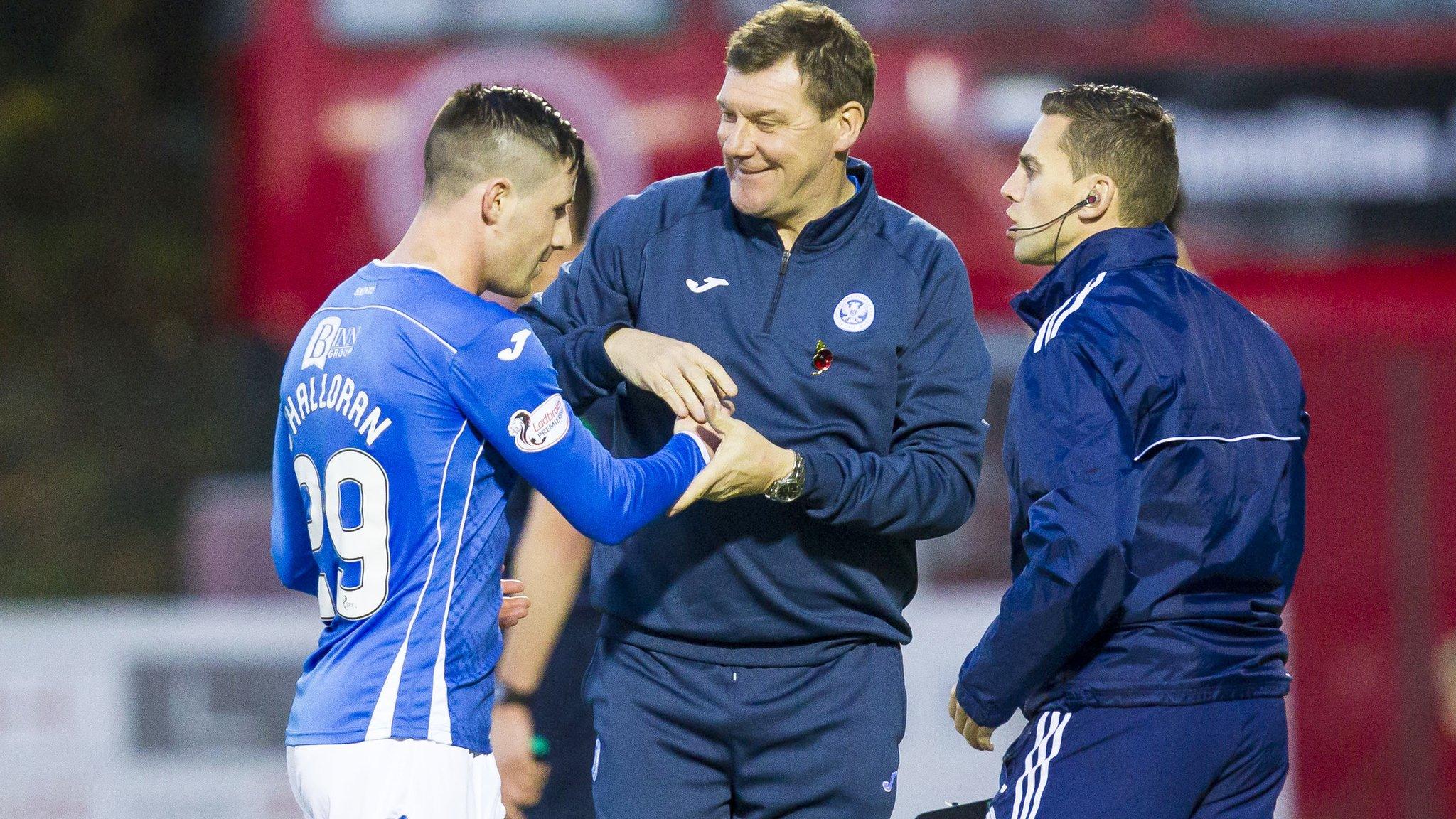 St Johnstone manager Tommy Wright