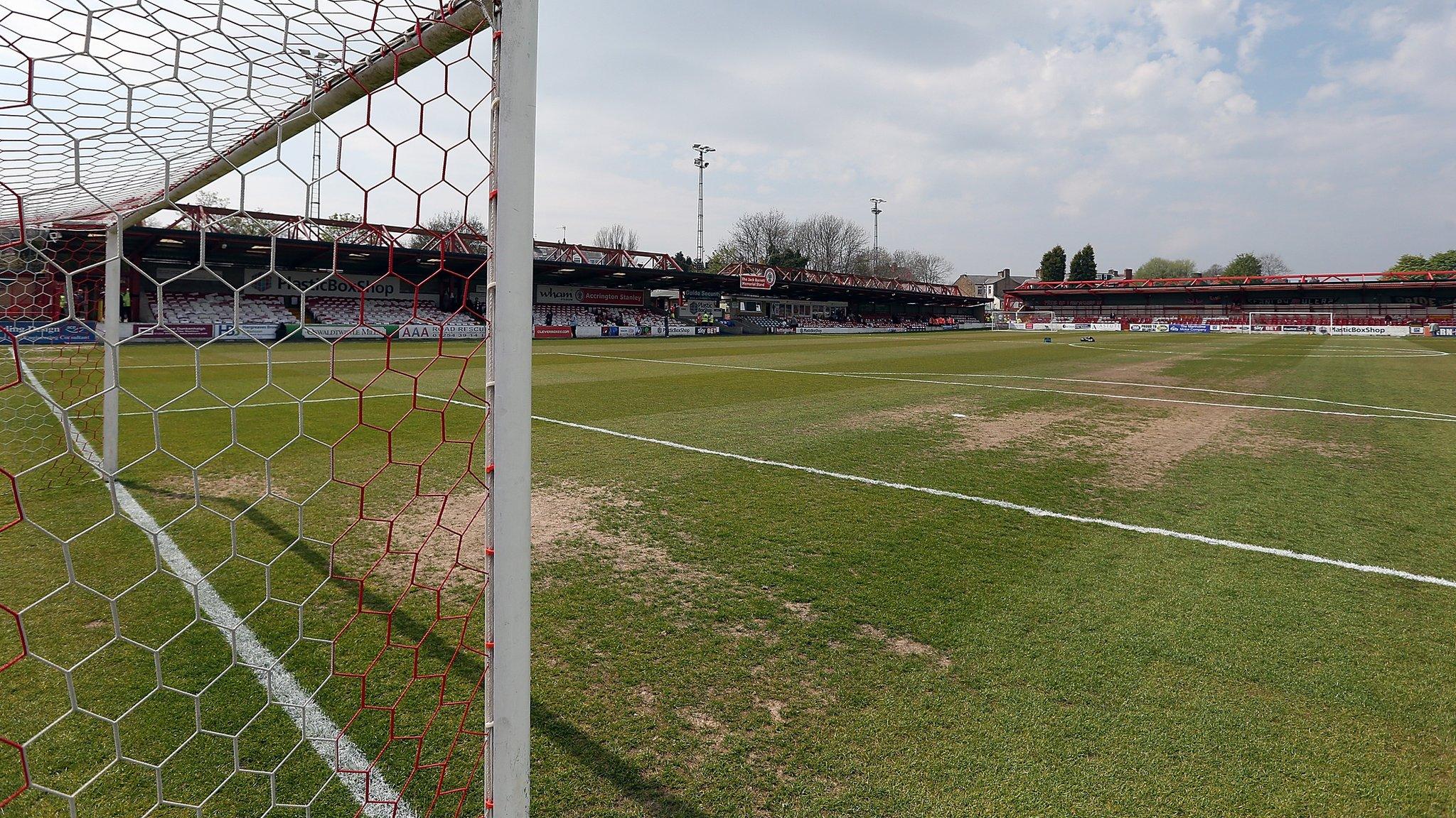 General view of the Lamex Satdium from the side of the goal