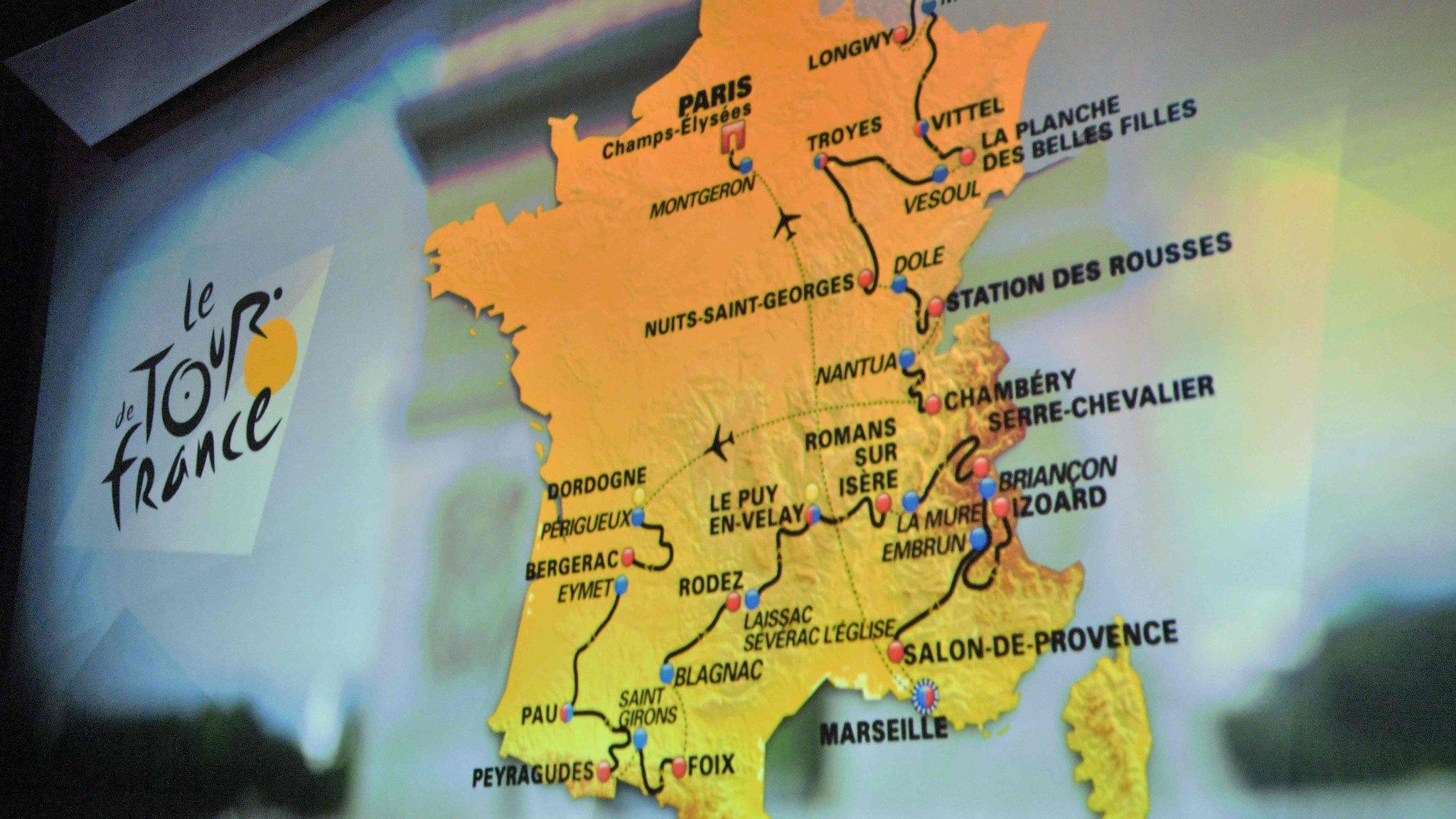 Tour de France 2017 route