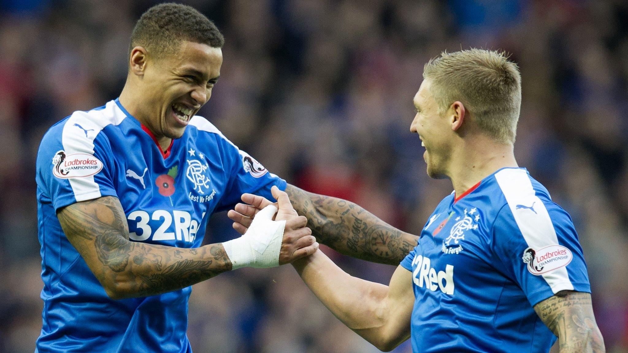 James Tavernier and Martyn Waghorn