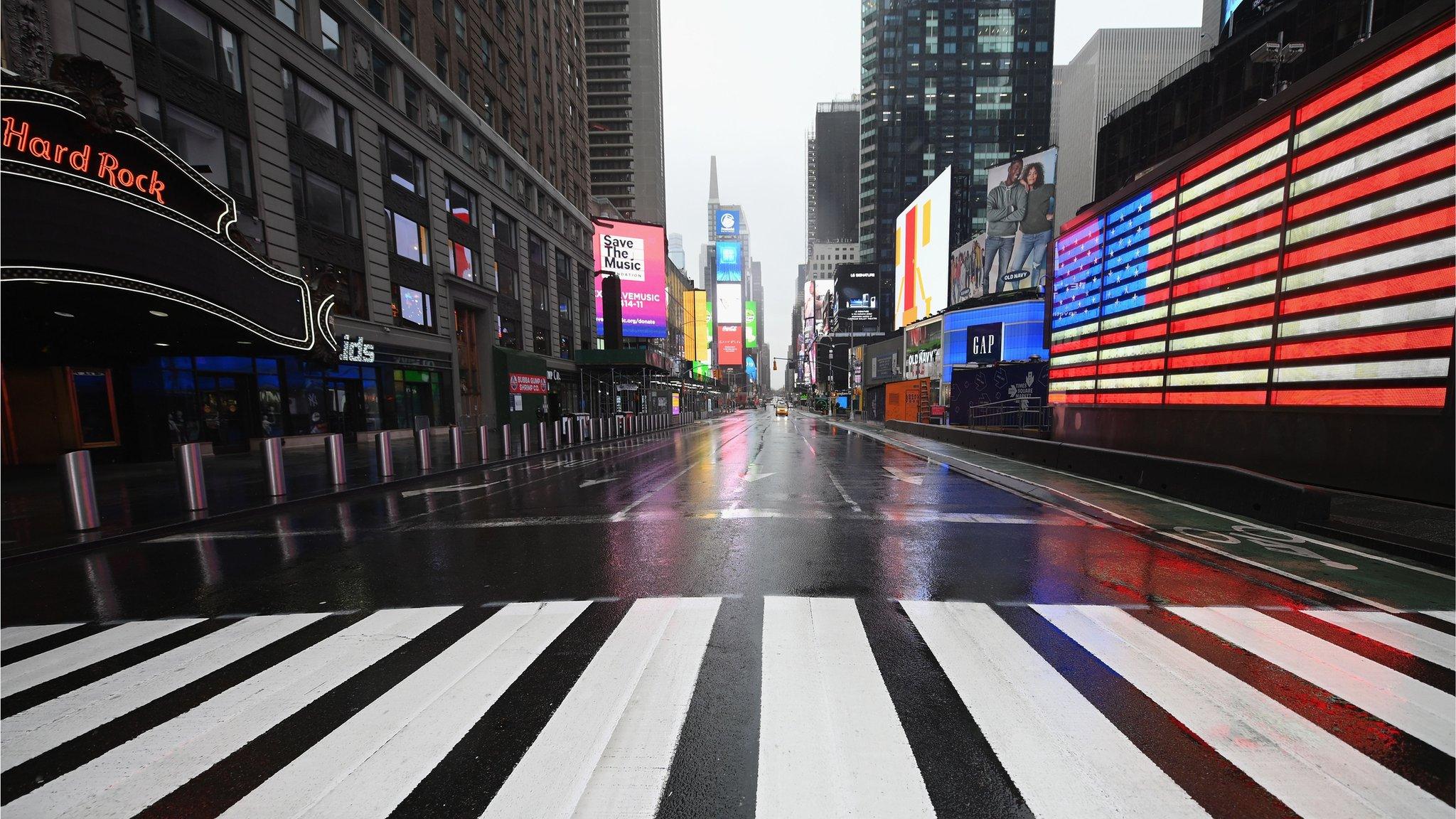 empty street in New York